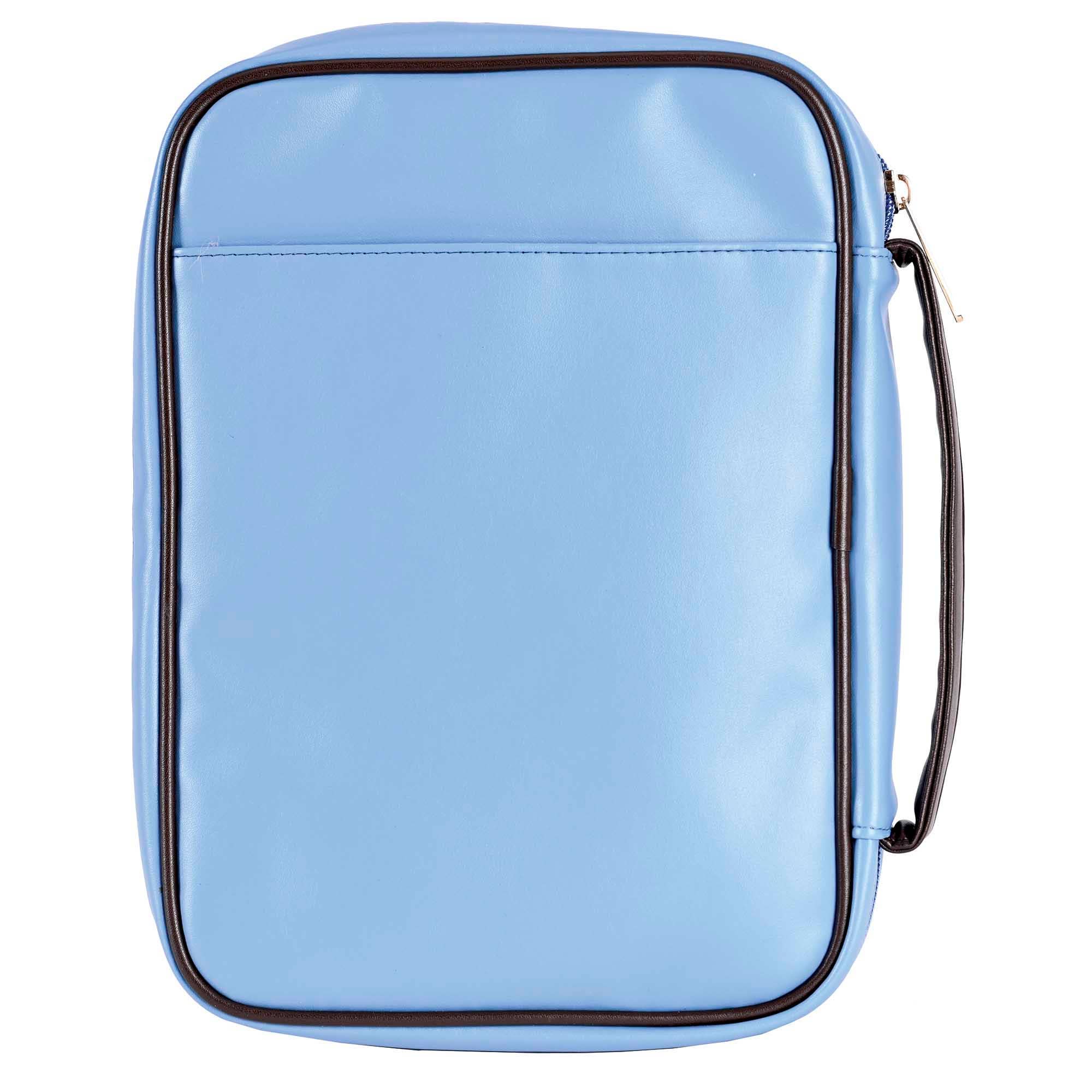 White Dove -Bible Cover As For Me & My House Blue XL