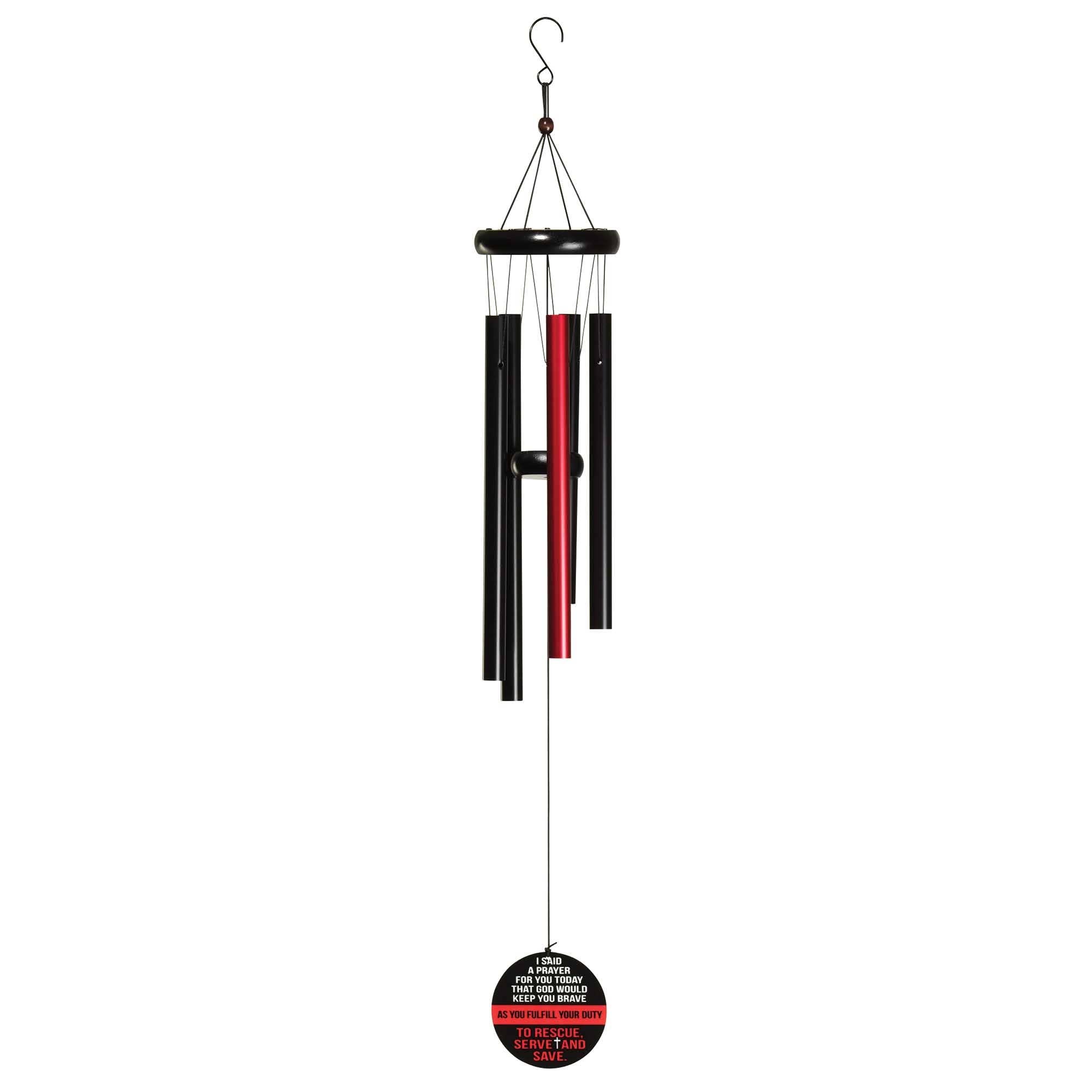 Windchime I Said A Prayer Red 35in