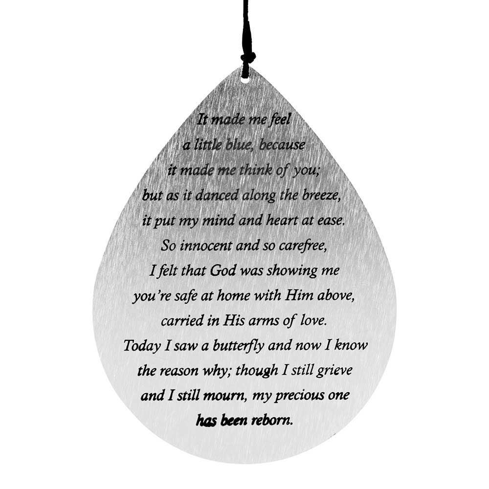 I Saw A Butterfly Aluminium Wind Chime