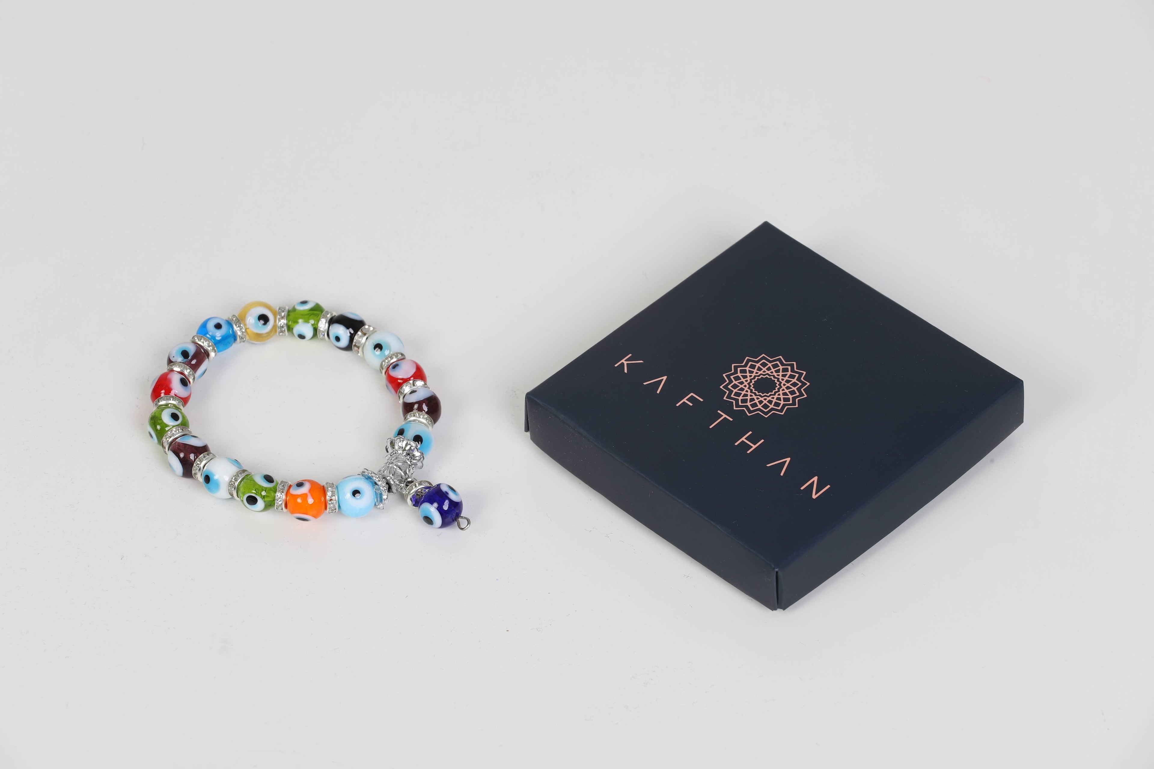 KAFTHAN Beaded Evil Eye Bracelets, Protection bracelet: Multicolor