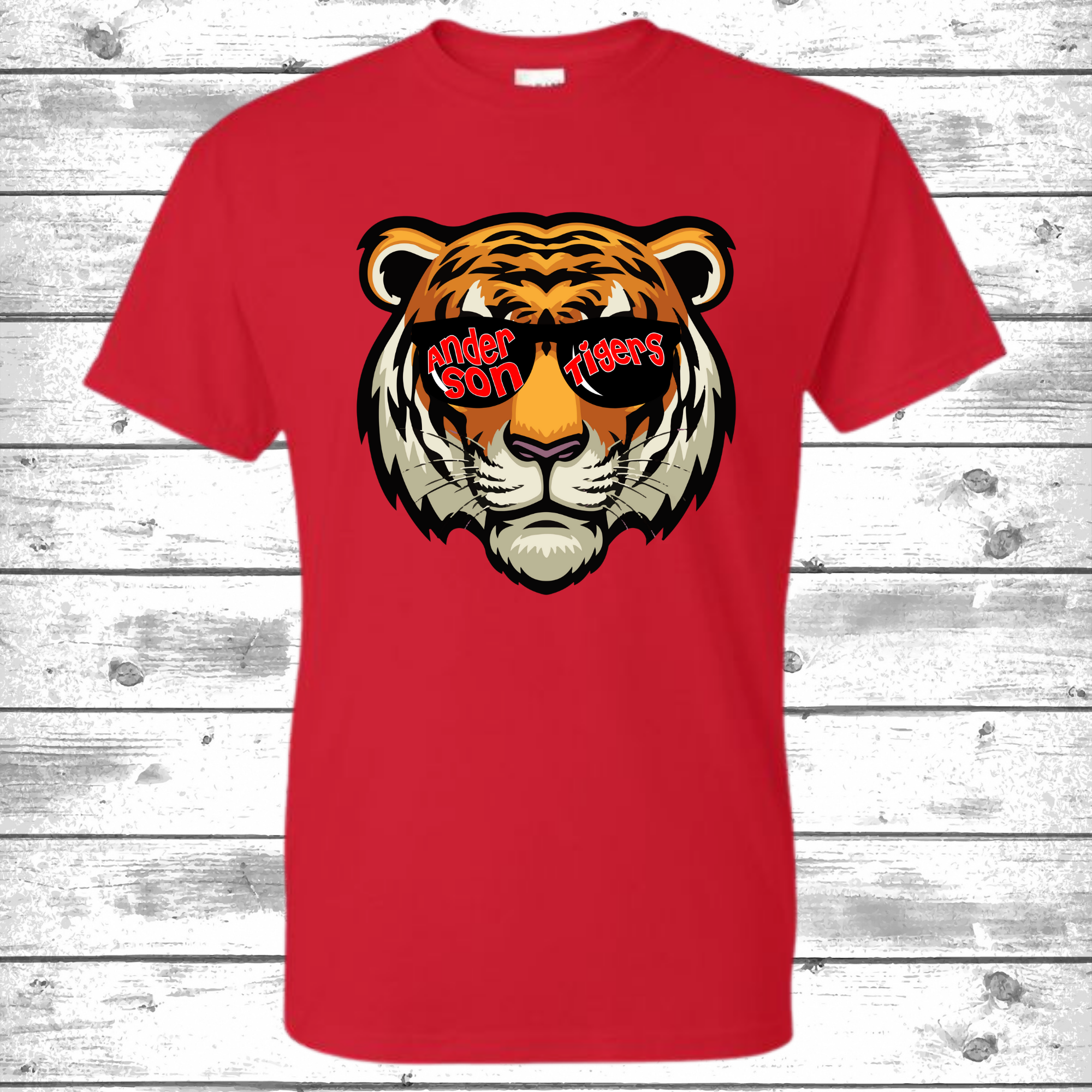 Anderson Tigers - tiger with sunglasses