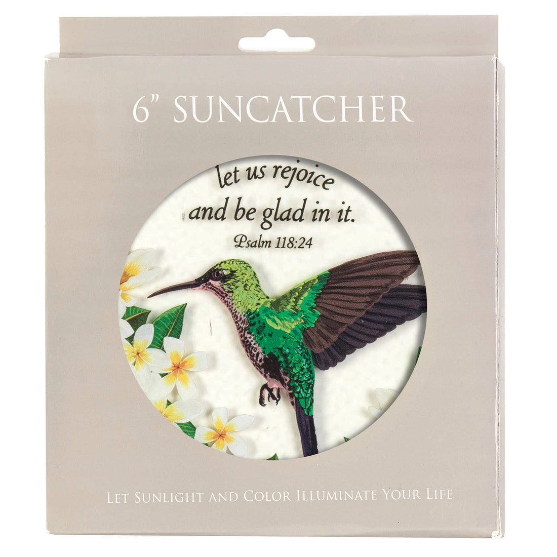 HUMMINGBIRD PSALM 118:24 SUNCATCHER