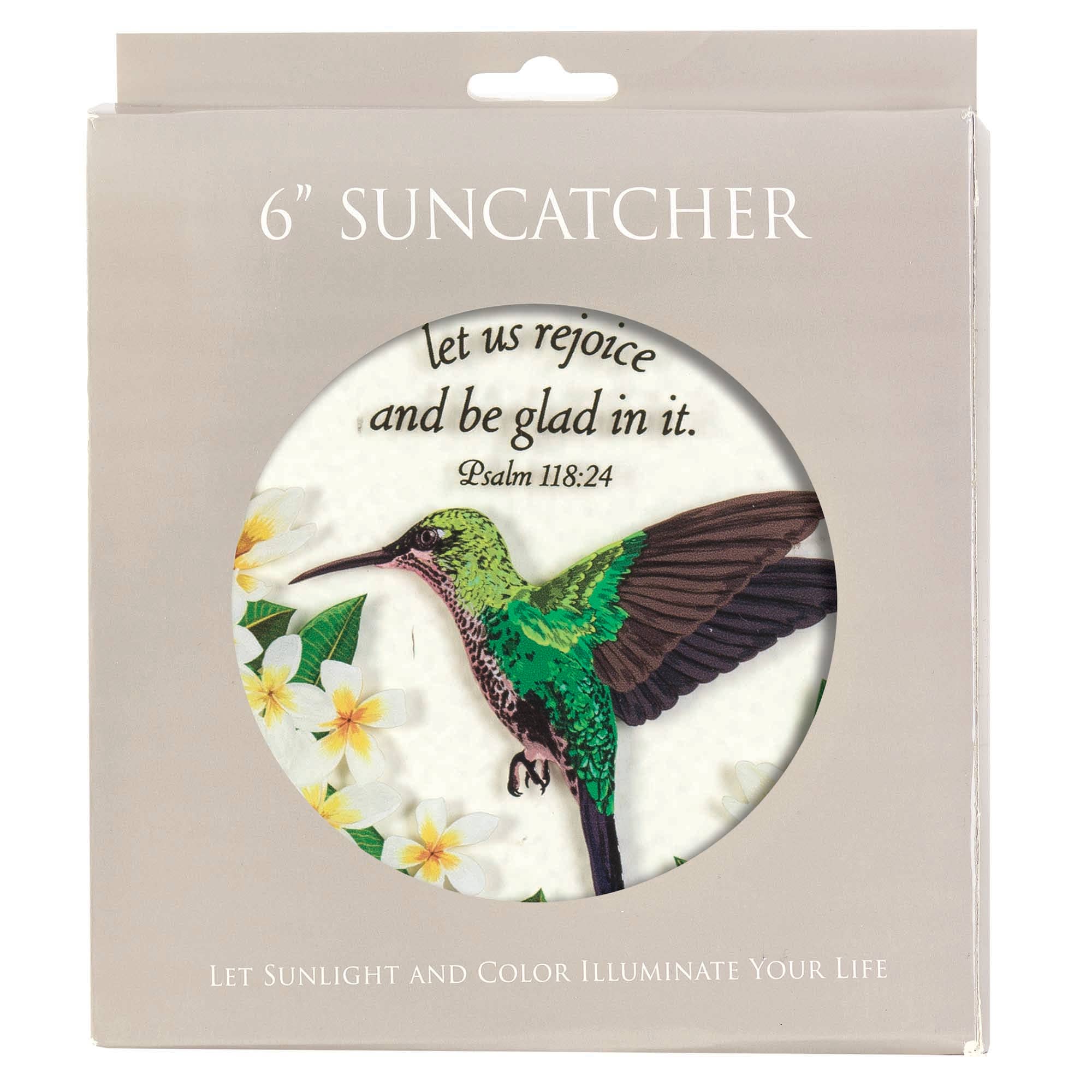HUMMINGBIRD PSALM 118:24 SUNCATCHER