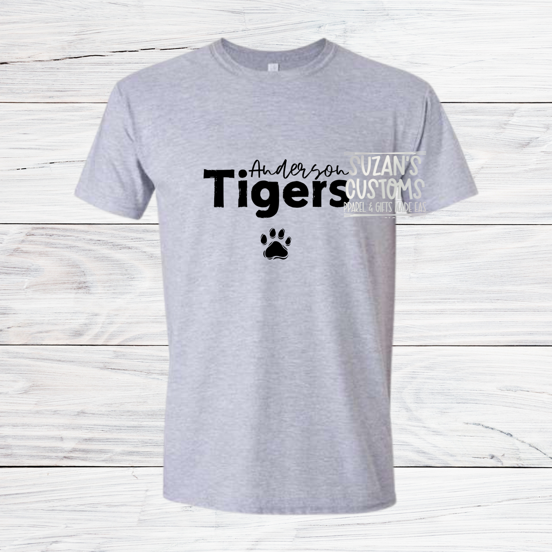 Anderson Tigers - simple with paw