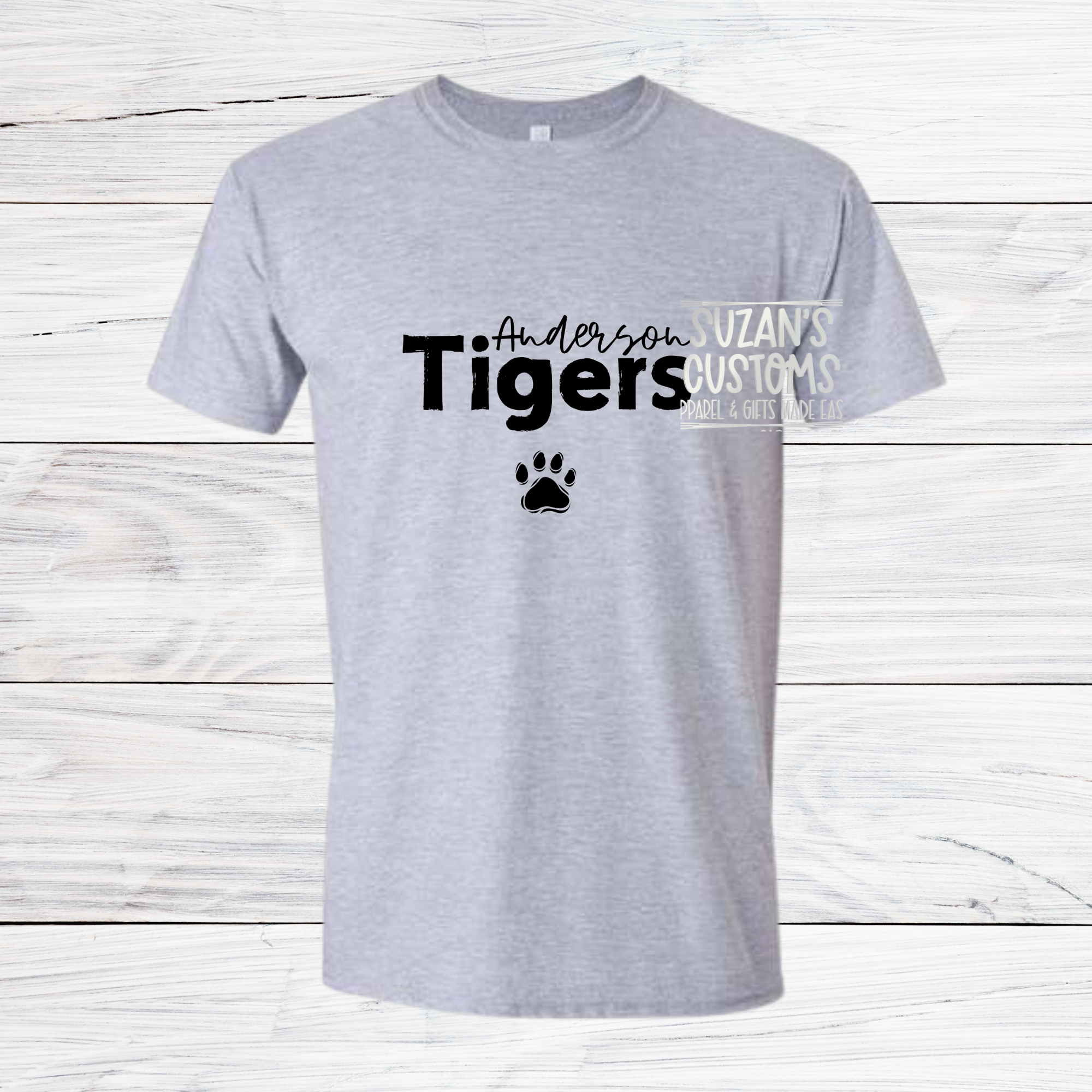 Anderson Tigers - simple with paw