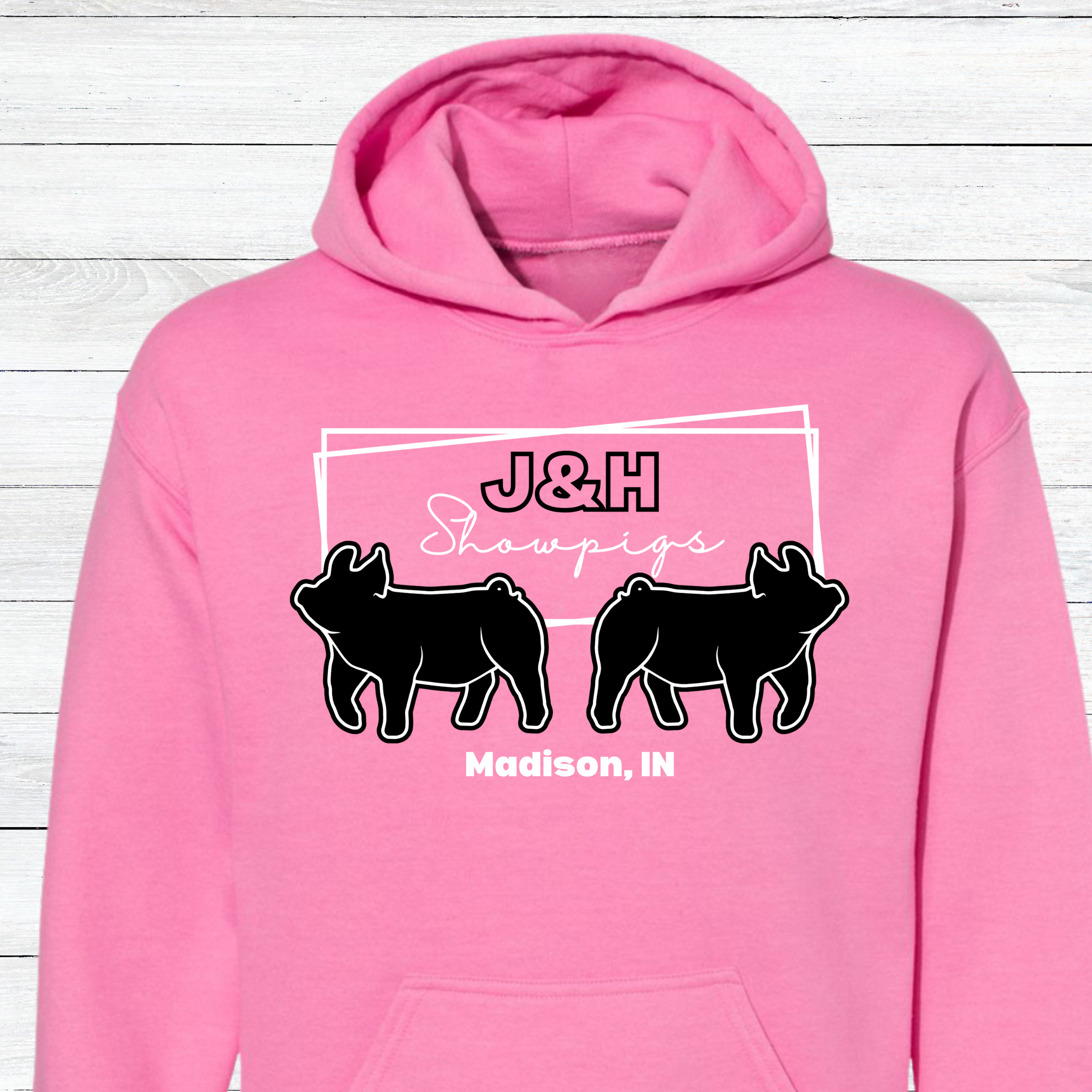 J&amp;H Showpigs.2 HOODIE