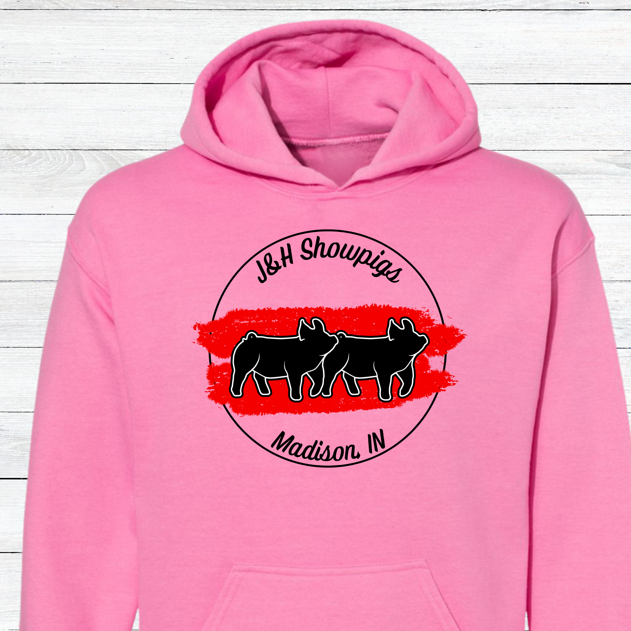 J&amp;H Showpigs.4 HOODIE