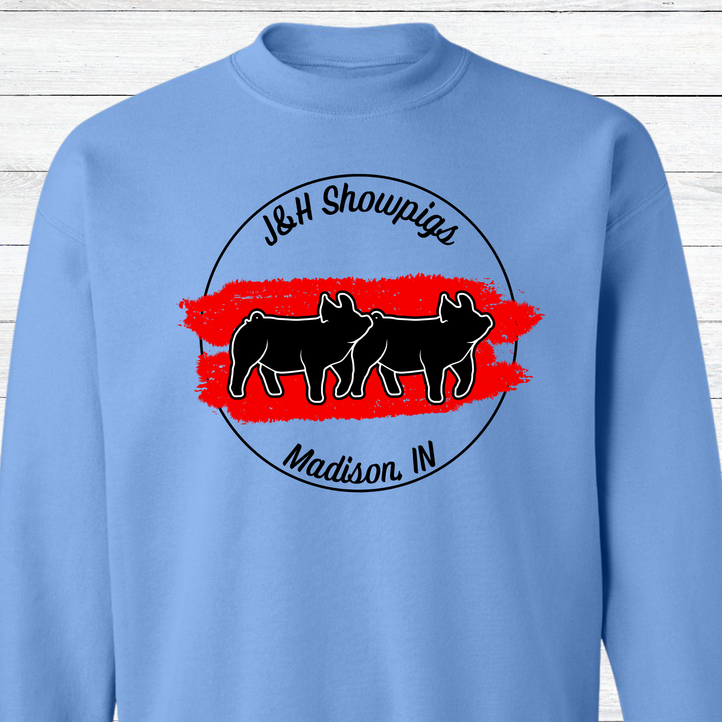 J&amp;H Showpigs.4 CREWNECK