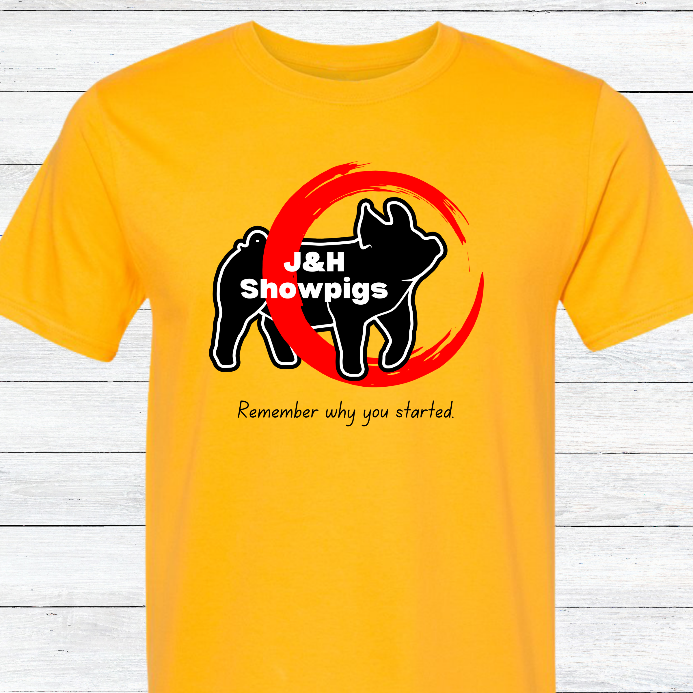 J&H Showpigs.3- Remember Why You Started TEE