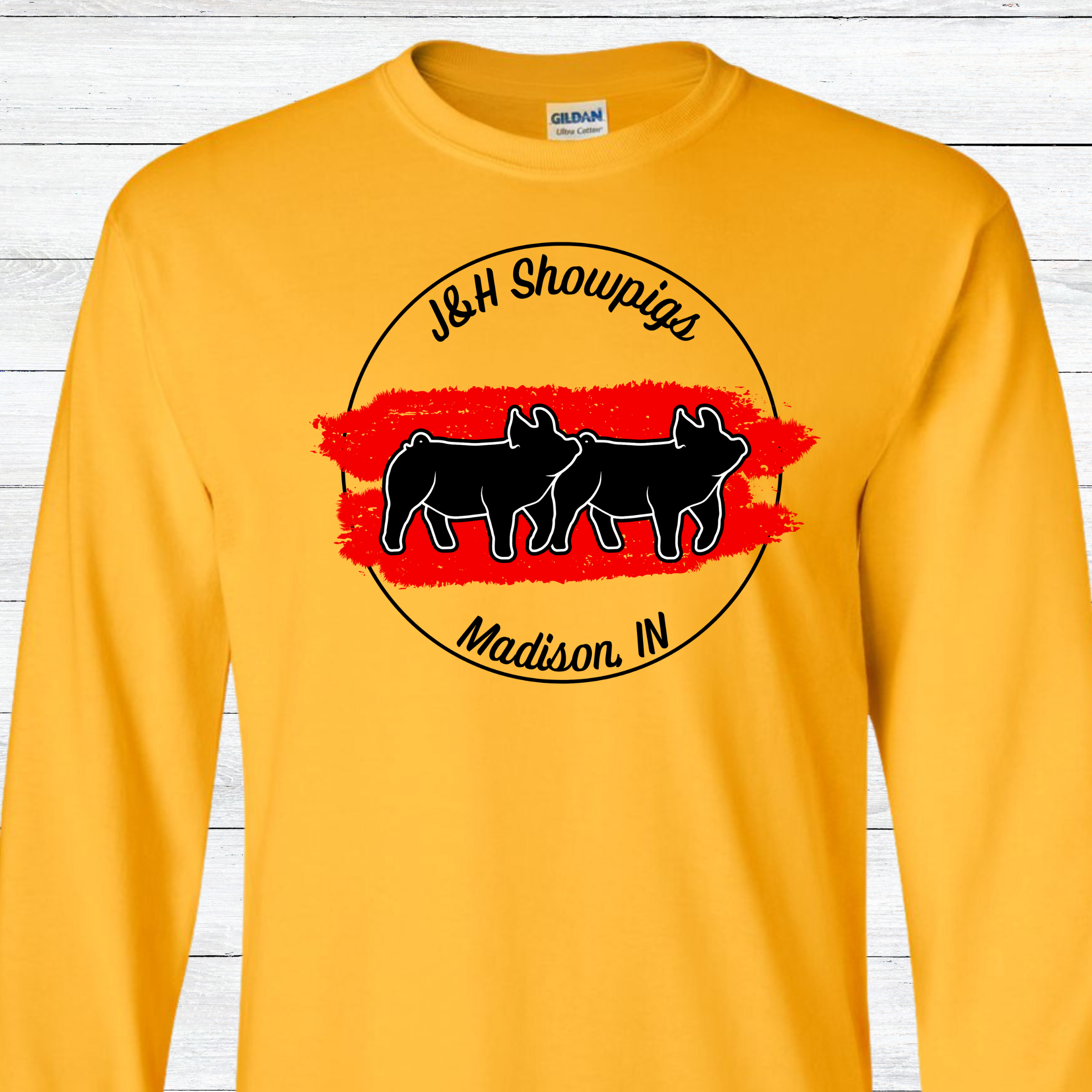 J&amp;H Showpigs.4 LONG SLEEVE