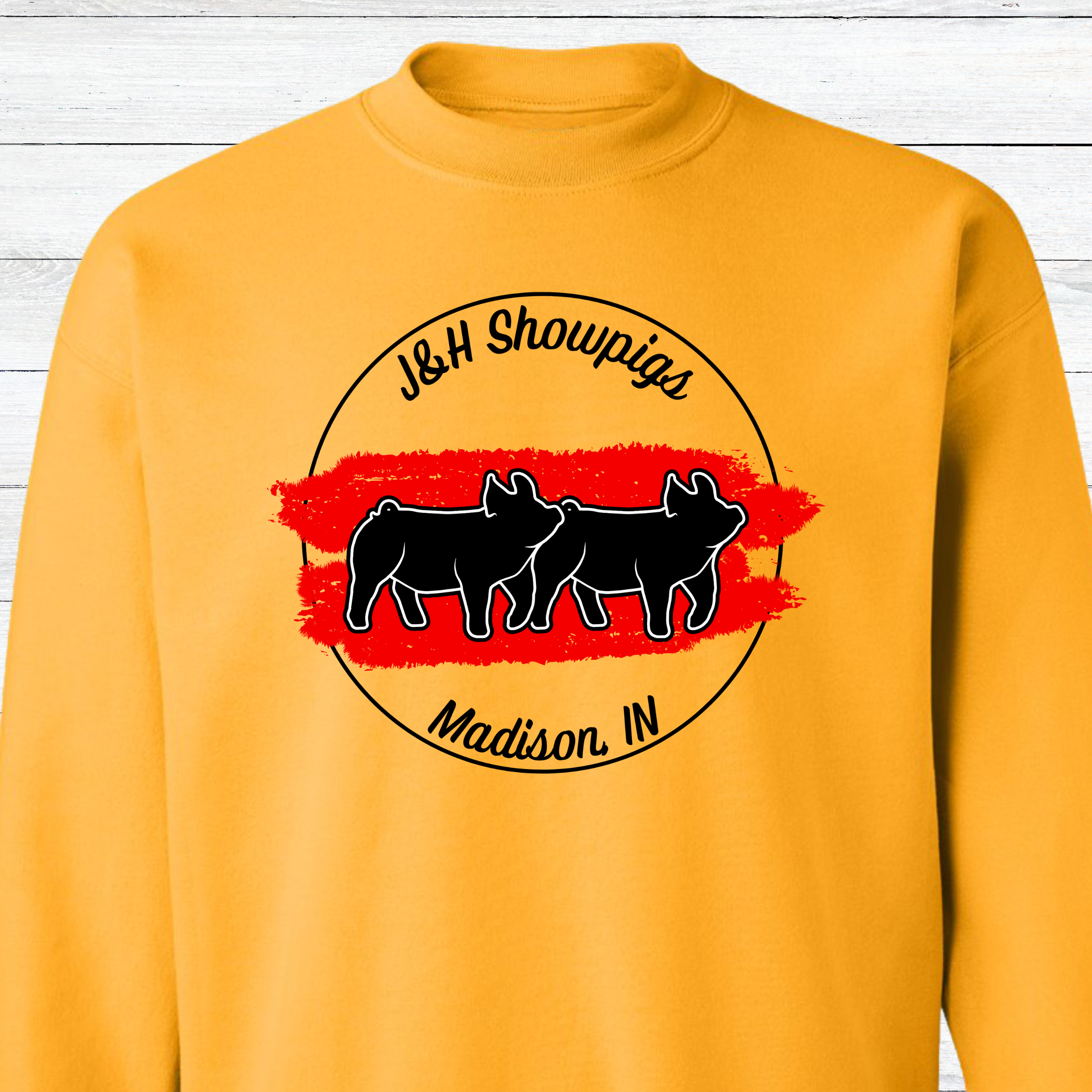 J&amp;H Showpigs.4 CREWNECK