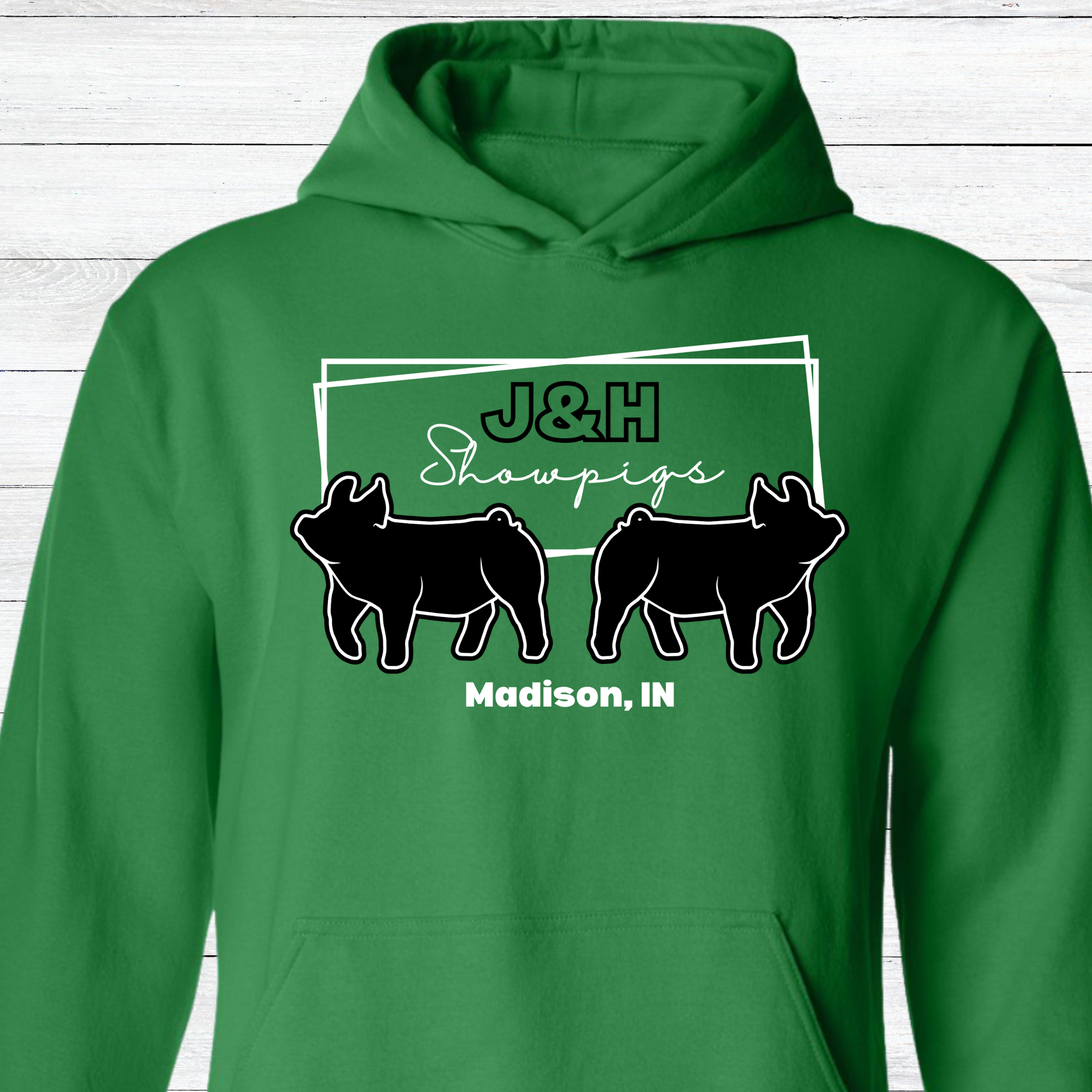 J&amp;H Showpigs.2 HOODIE