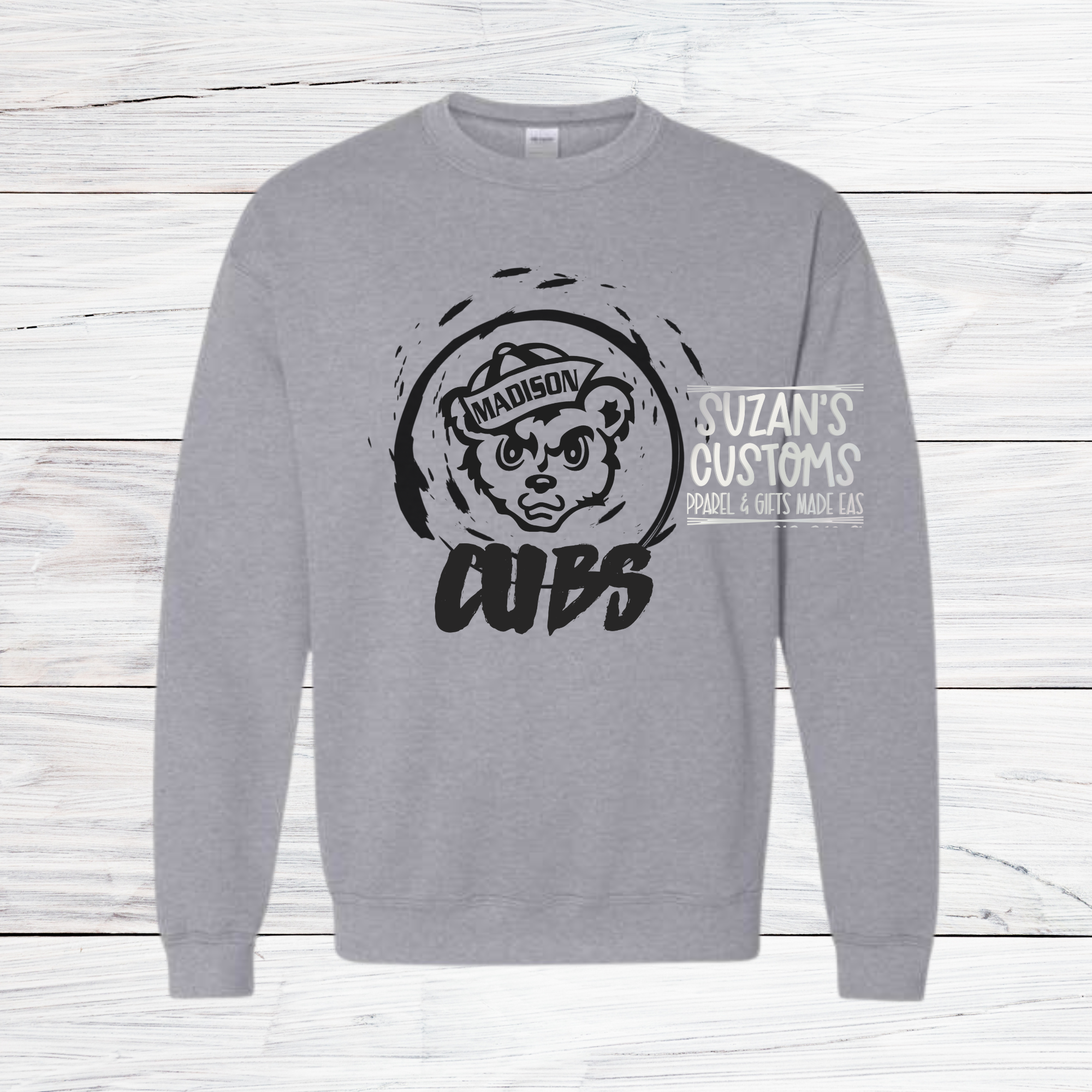 Madison Cubs Distressed Circle