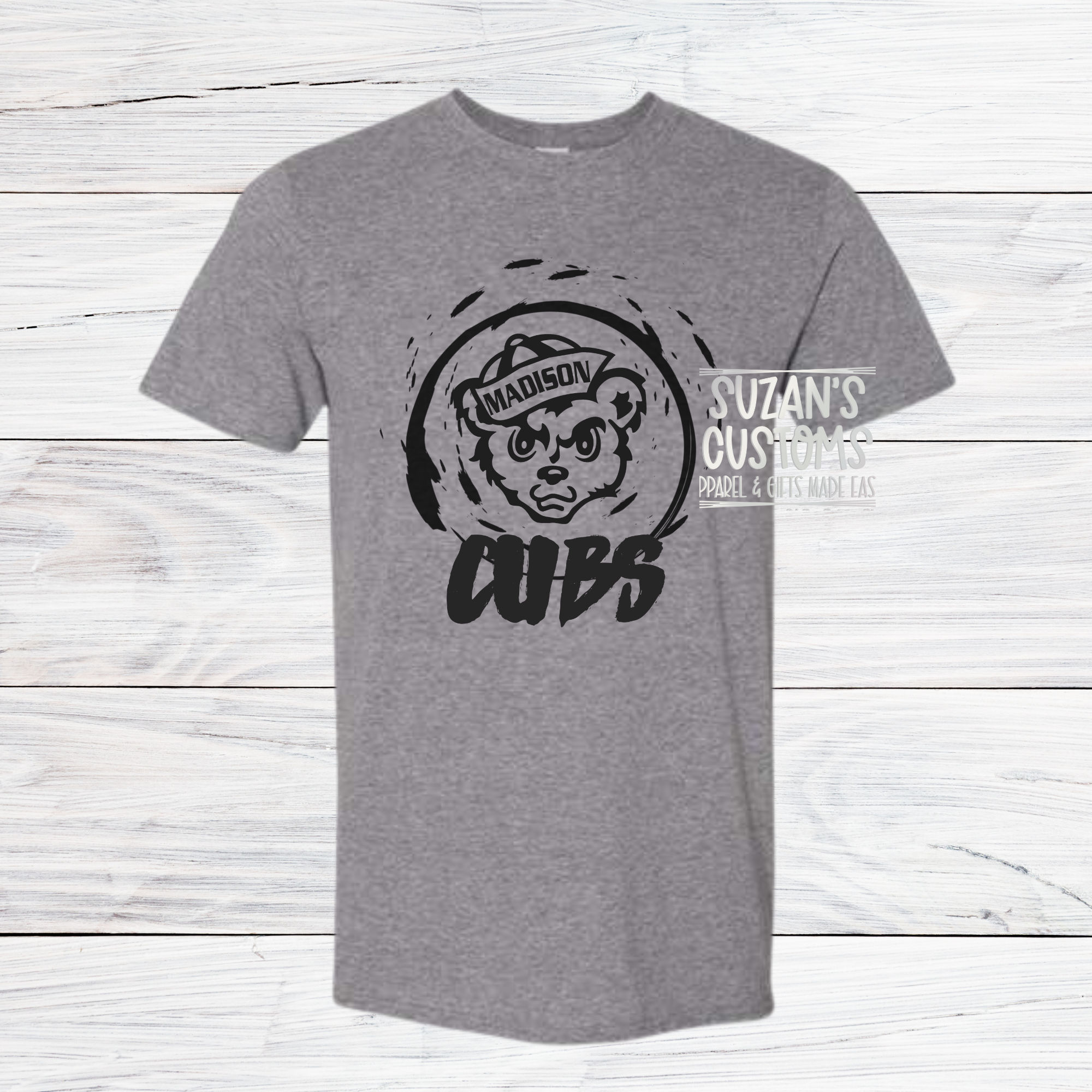 Madison Cubs Distressed Circle