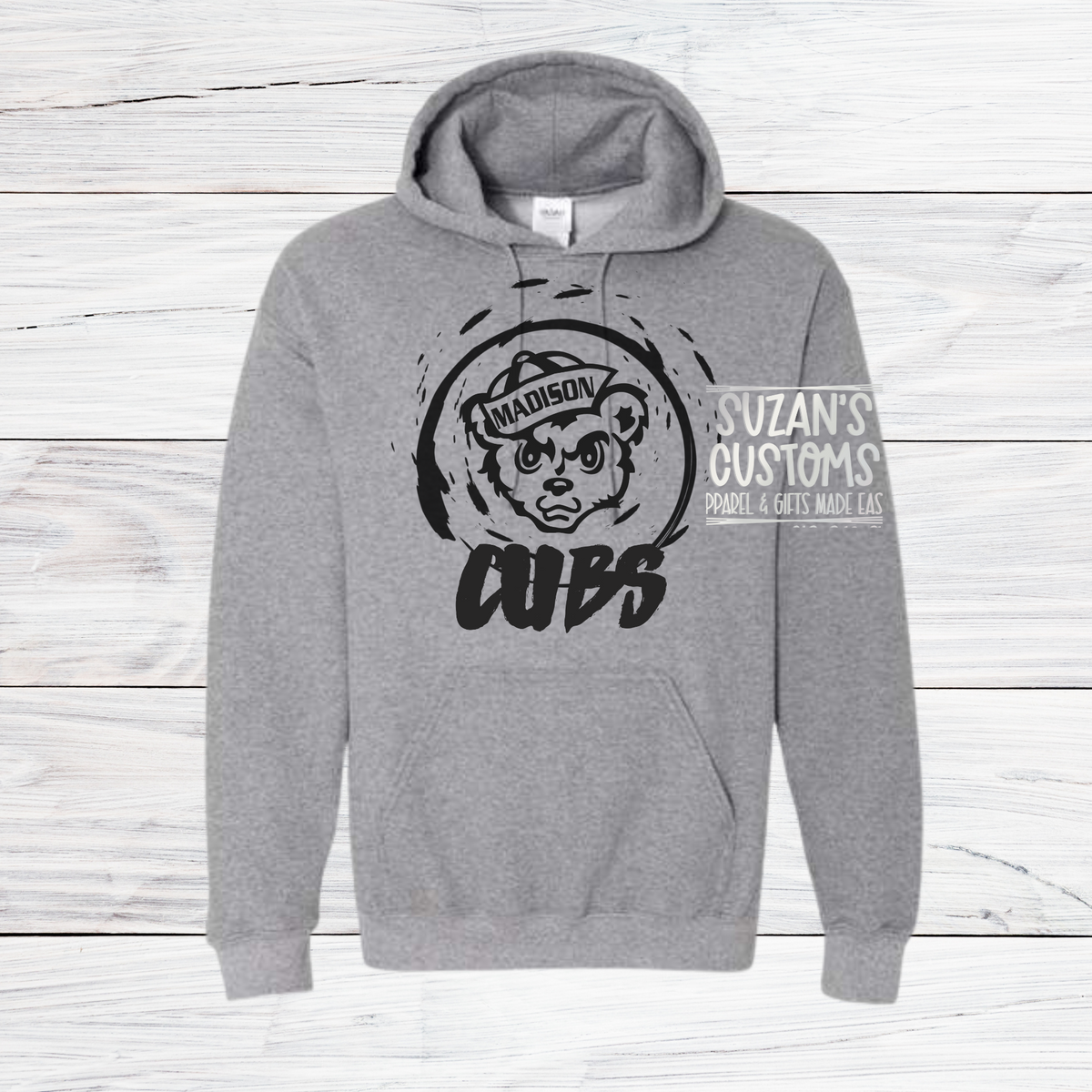 Madison Cubs Distressed Circle