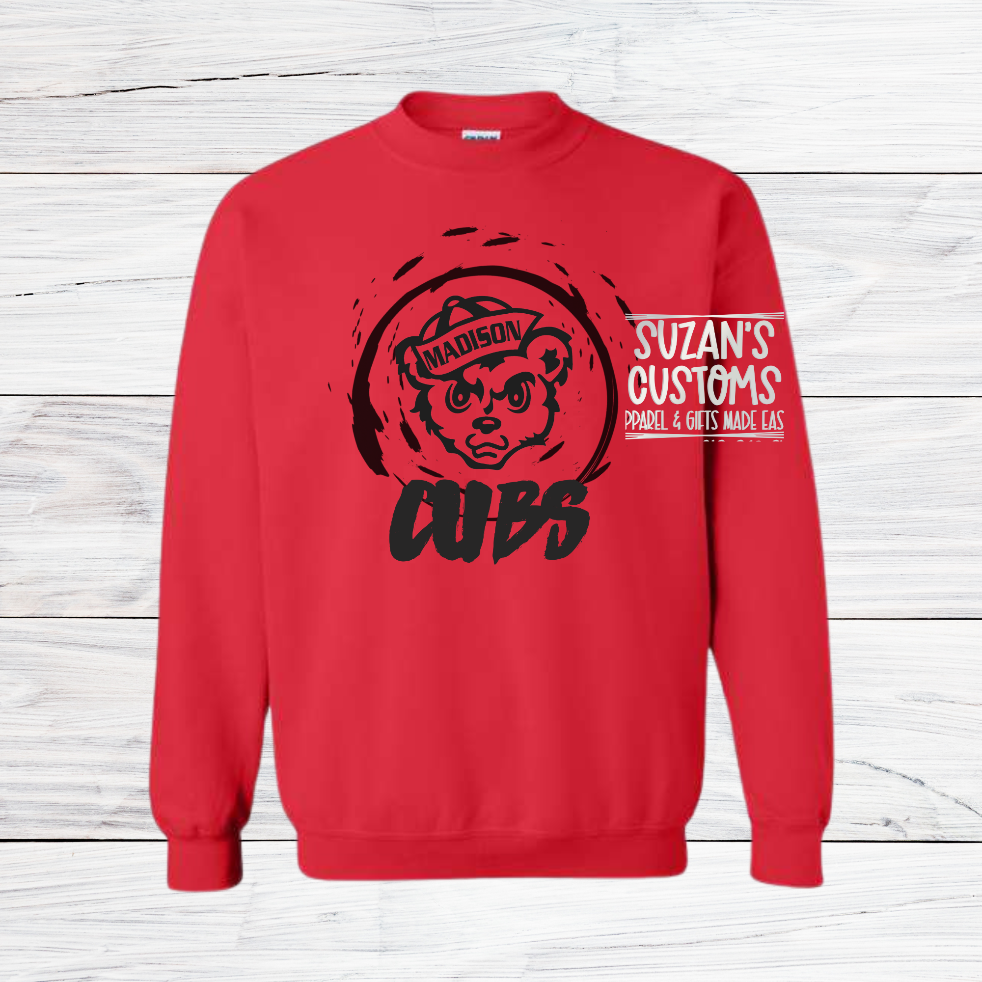 Madison Cubs Distressed Circle