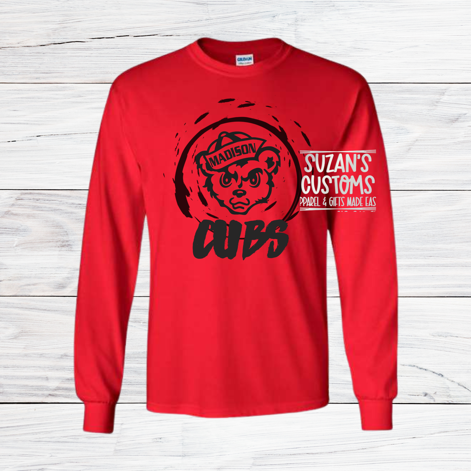 Madison Cubs Distressed Circle