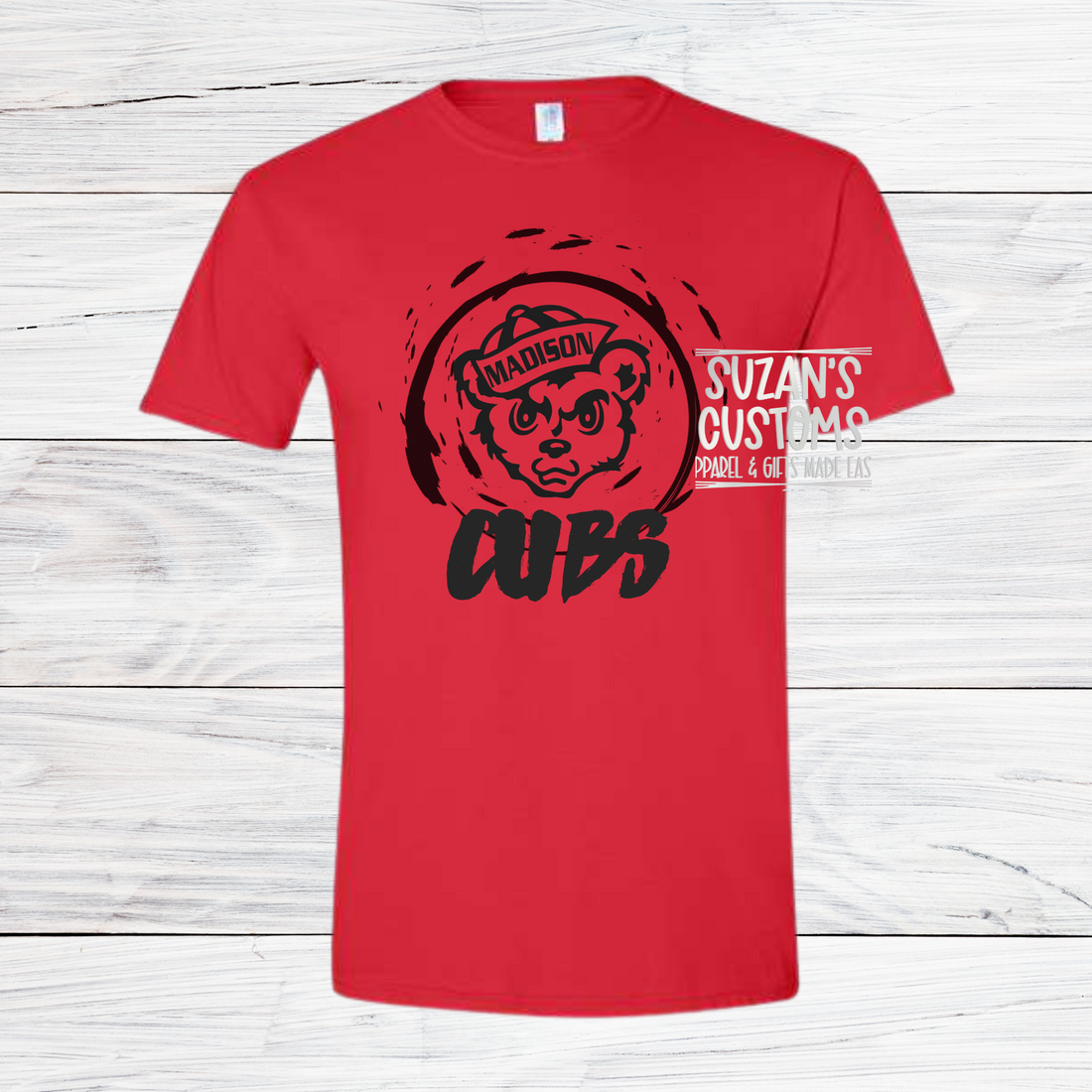 Madison Cubs Distressed Circle