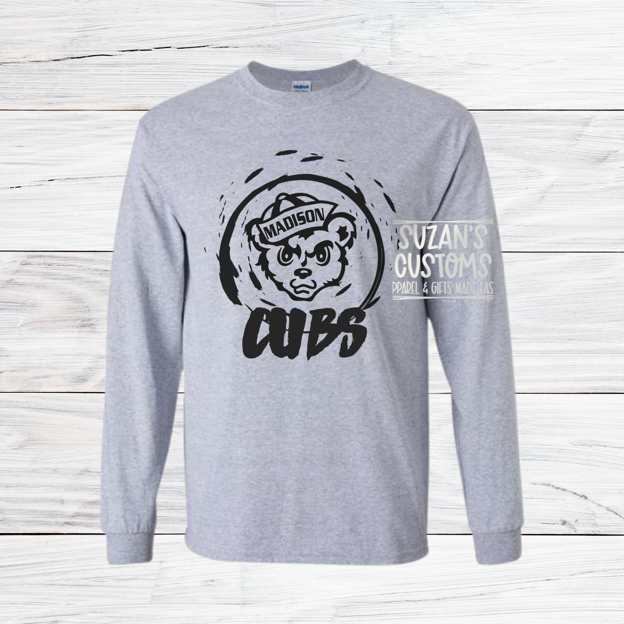 Madison Cubs Distressed Circle