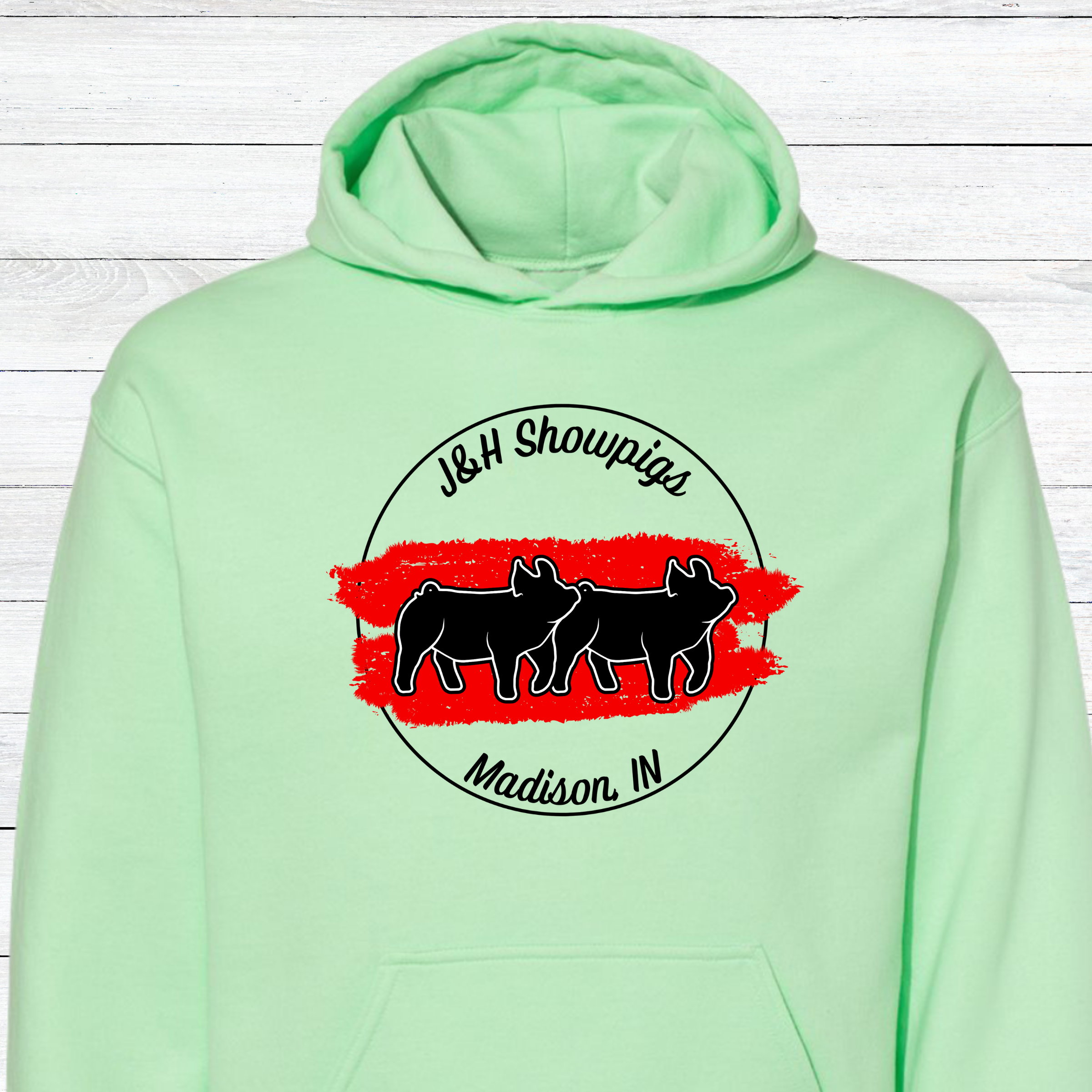 J&amp;H Showpigs.4 HOODIE