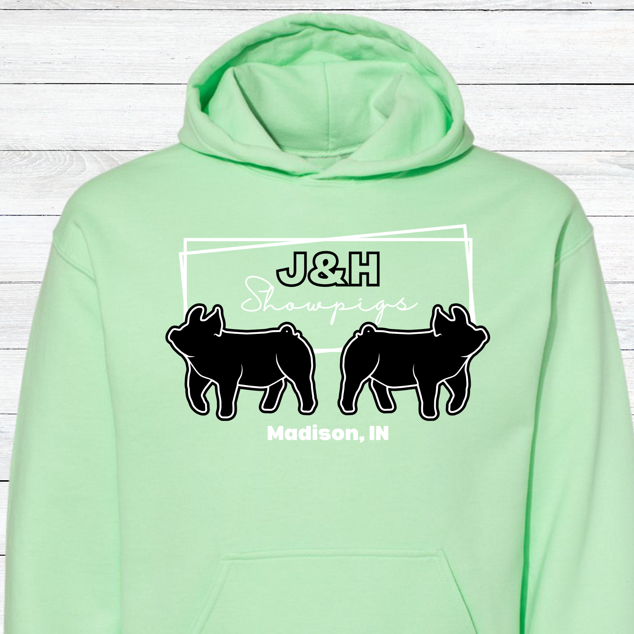 J&amp;H Showpigs.2 HOODIE