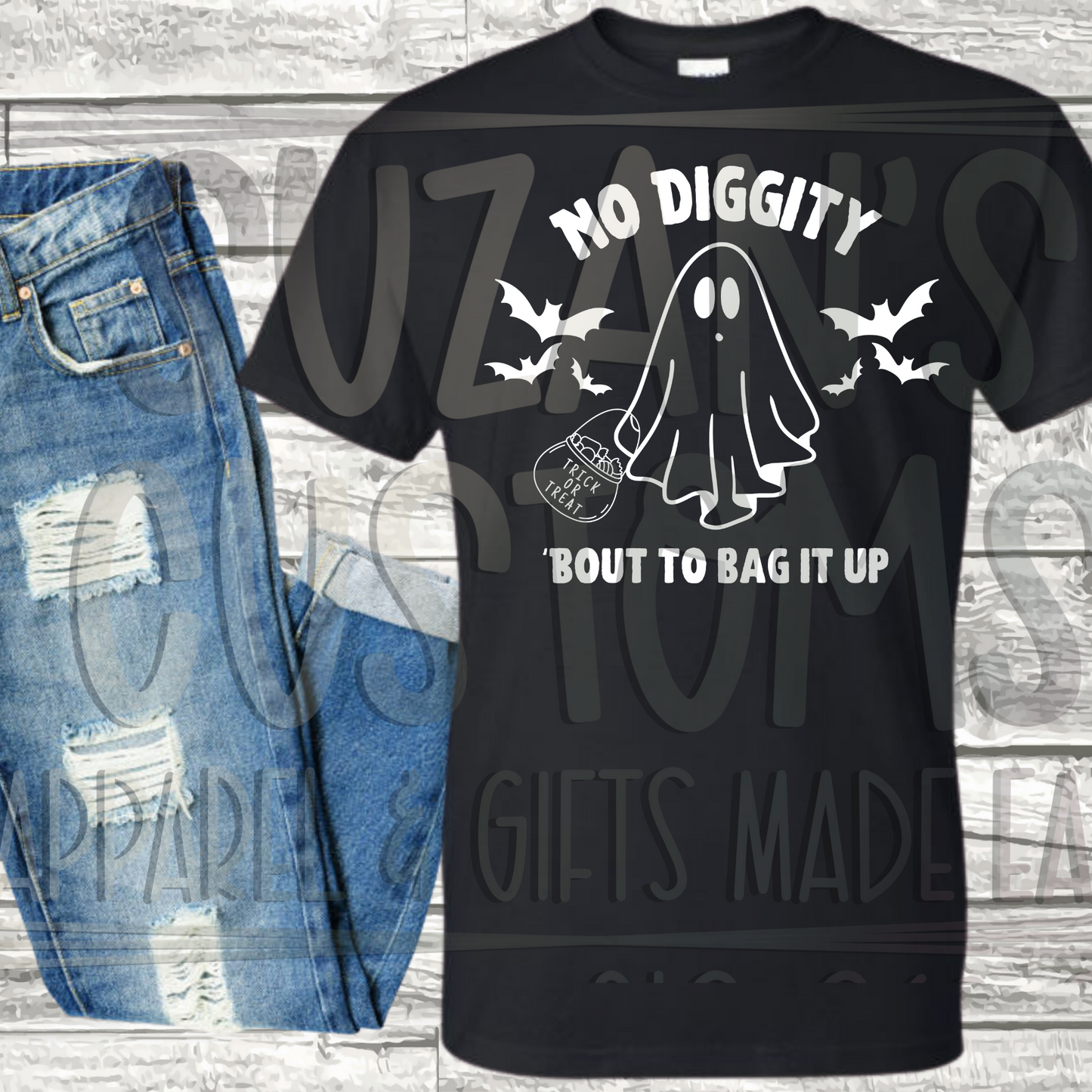 No Diggity Bout to Bag it Up (WHITE IMAGE)