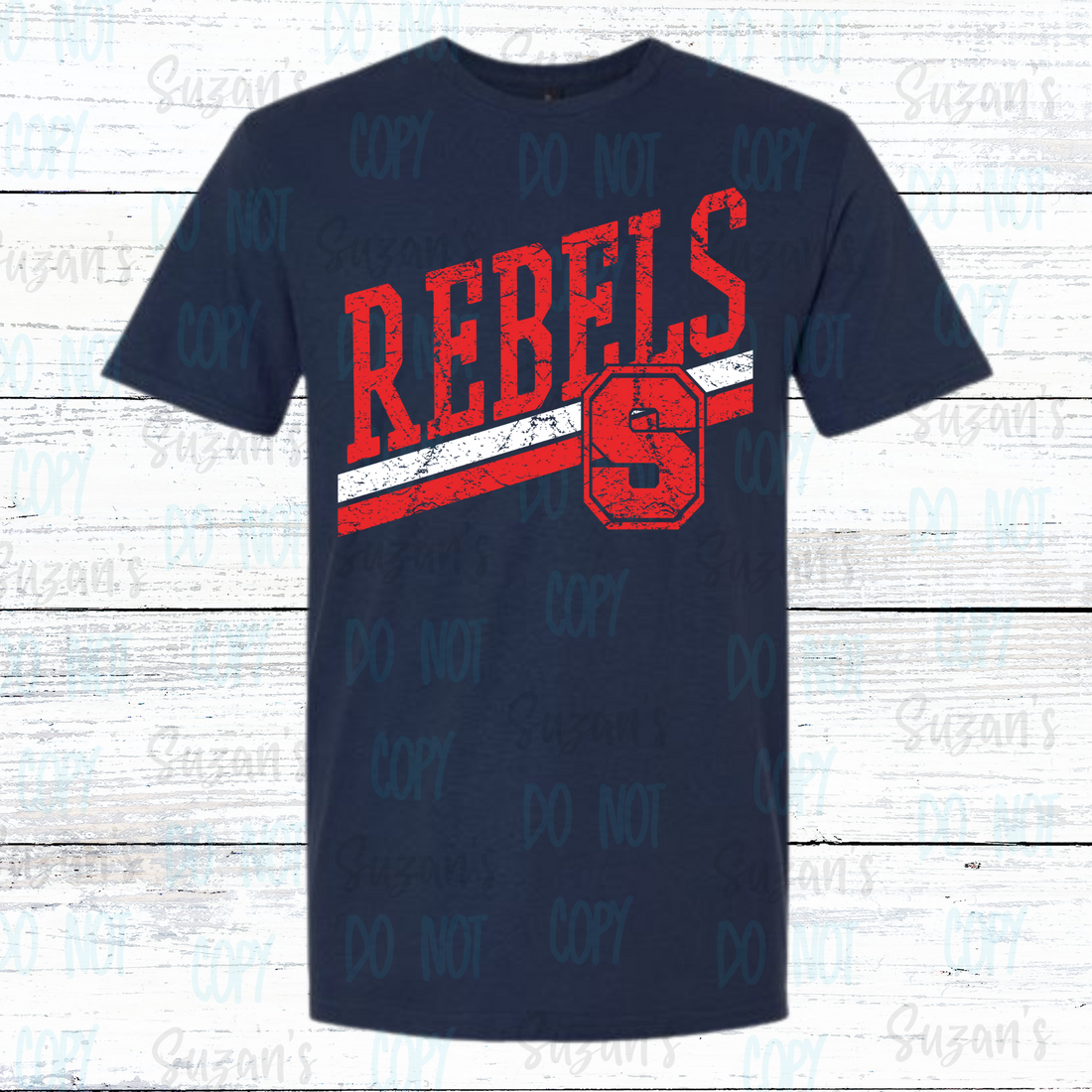 Rebels Distressed Red