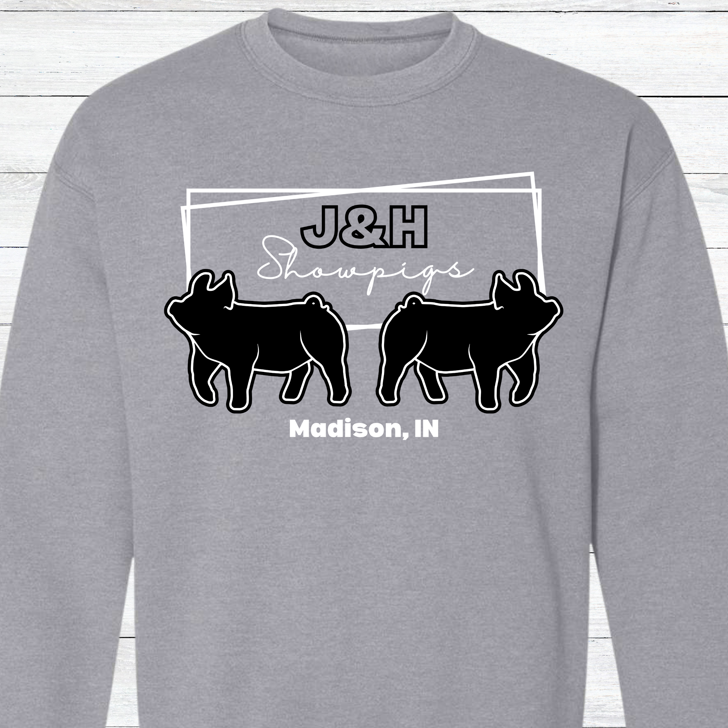 J&H Showpigs.2 CREWNECK
