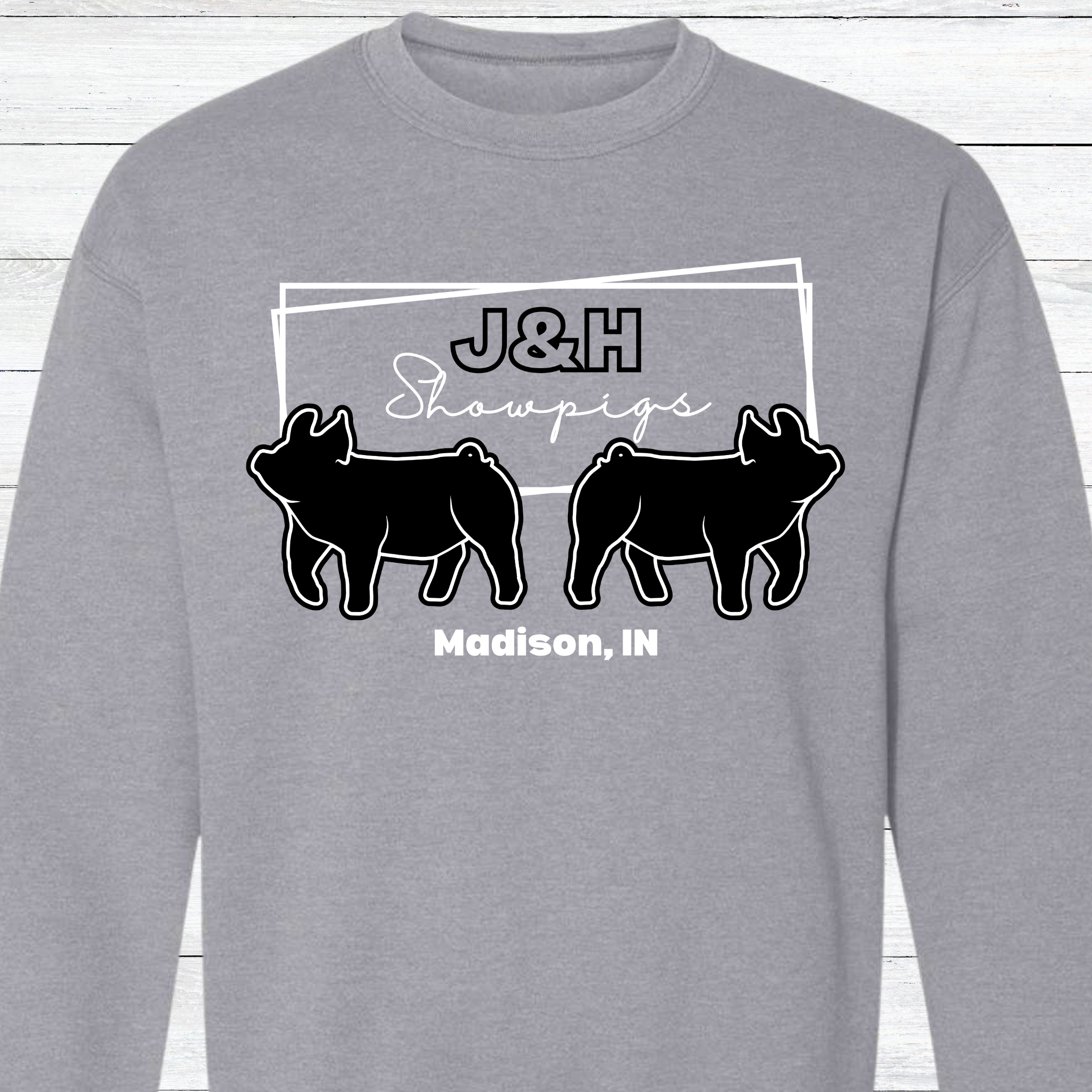 J&amp;H Showpigs.2 CREWNECK