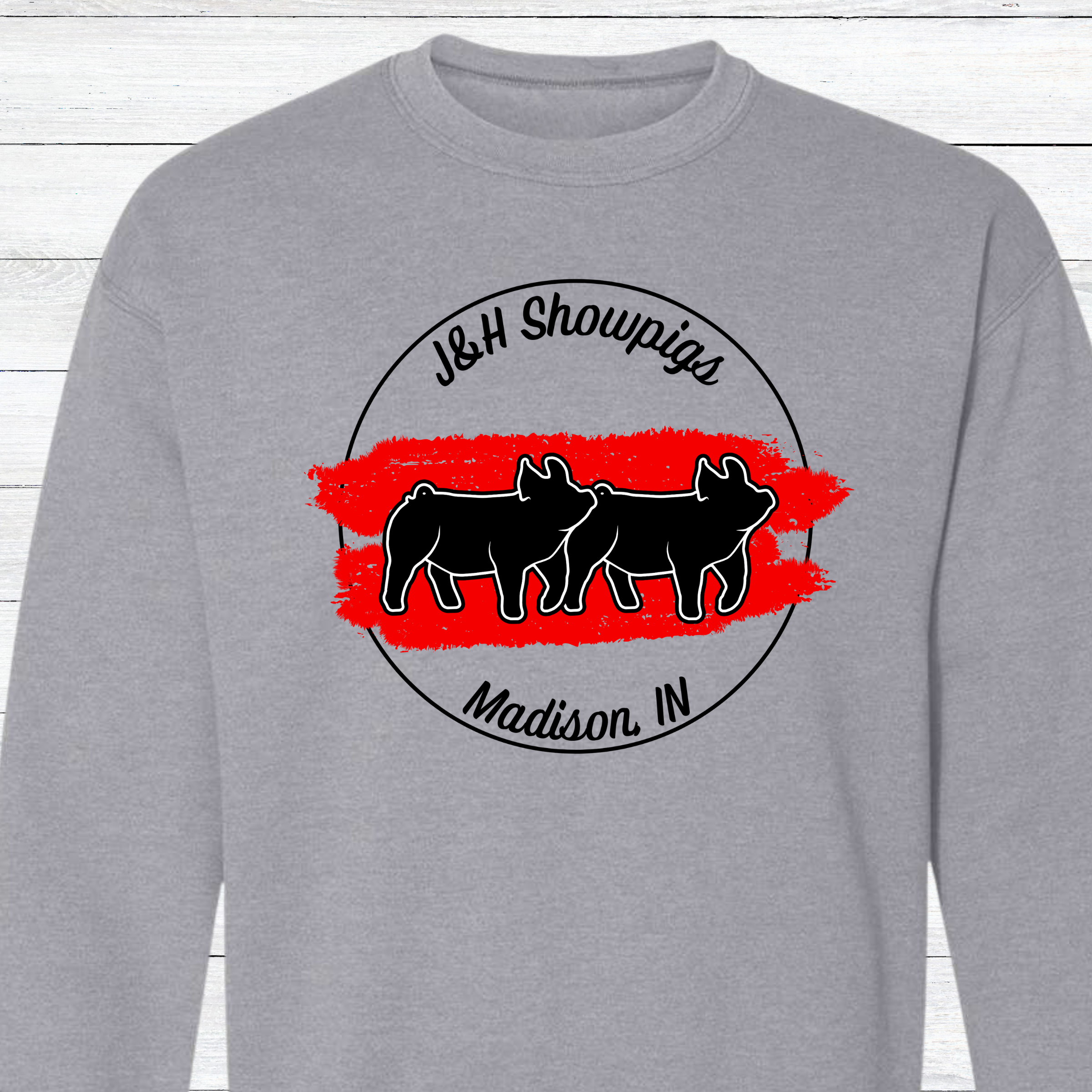 J&amp;H Showpigs.4 CREWNECK