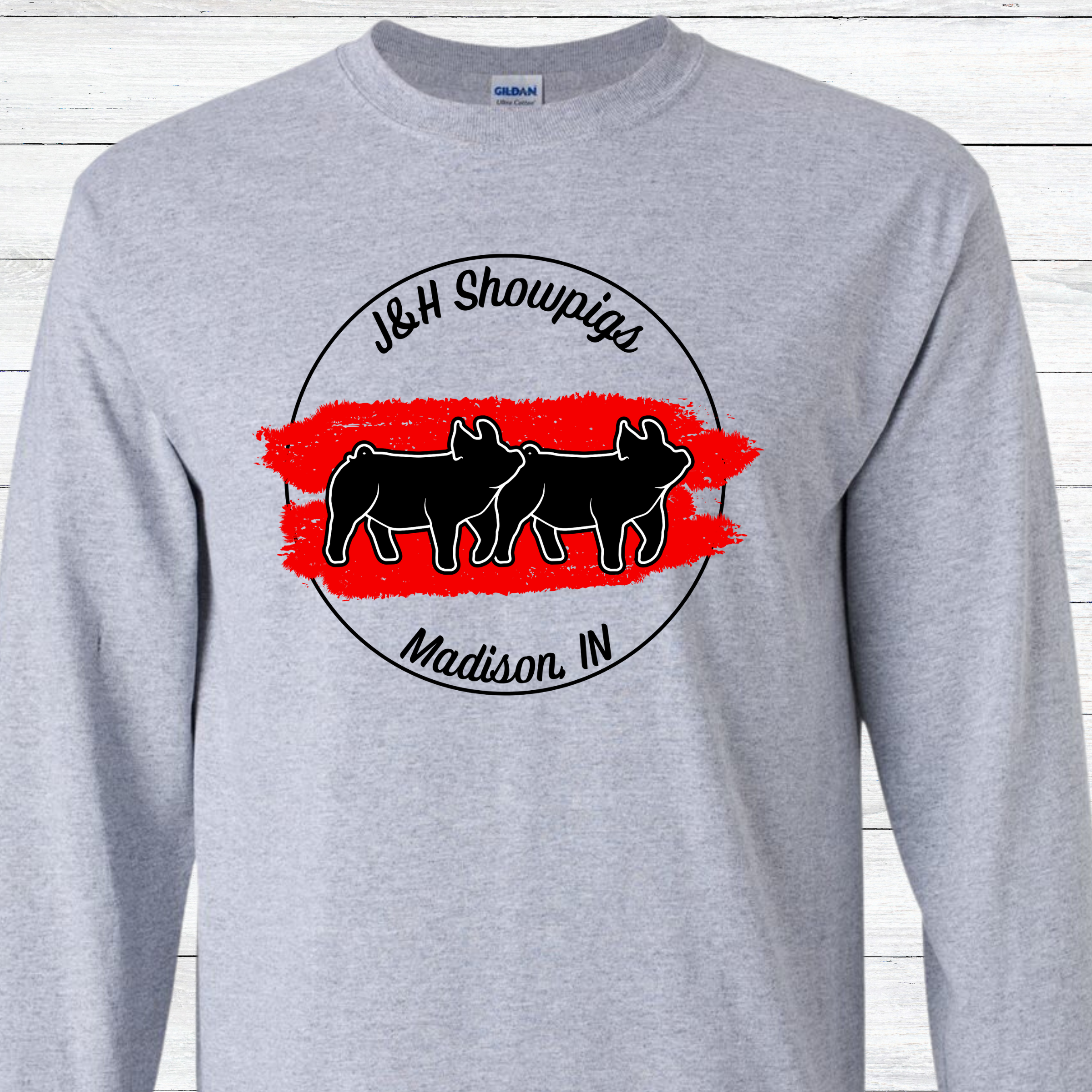 J&amp;H Showpigs.4 LONG SLEEVE