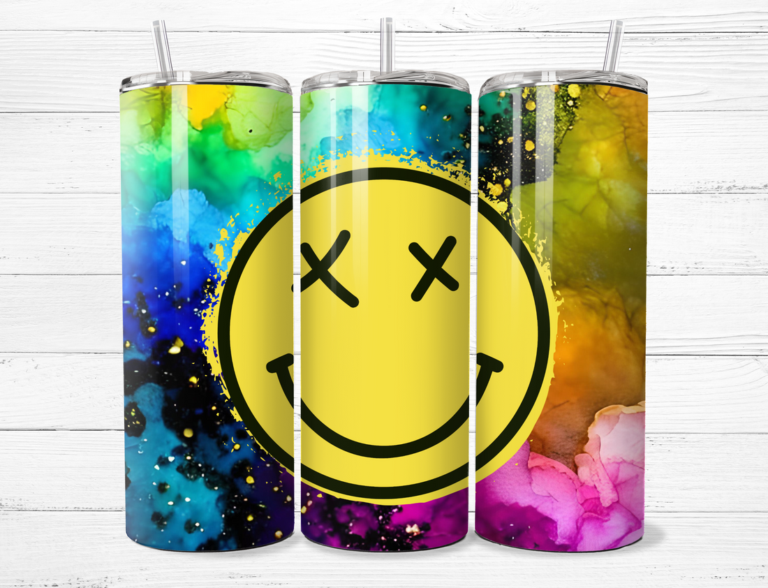 Yellow Happy Tumbler