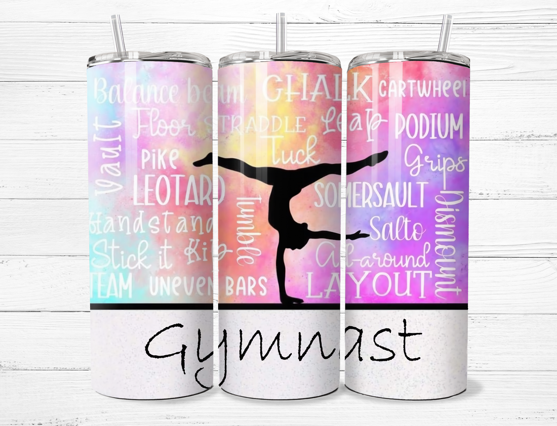 Watercolor Gymnast Tumbler