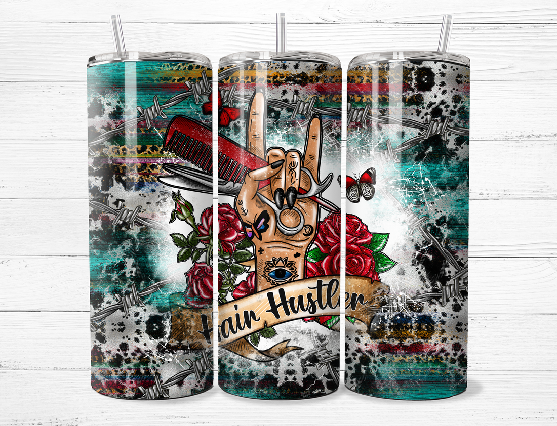 Hair Hustler & Roses Tumbler