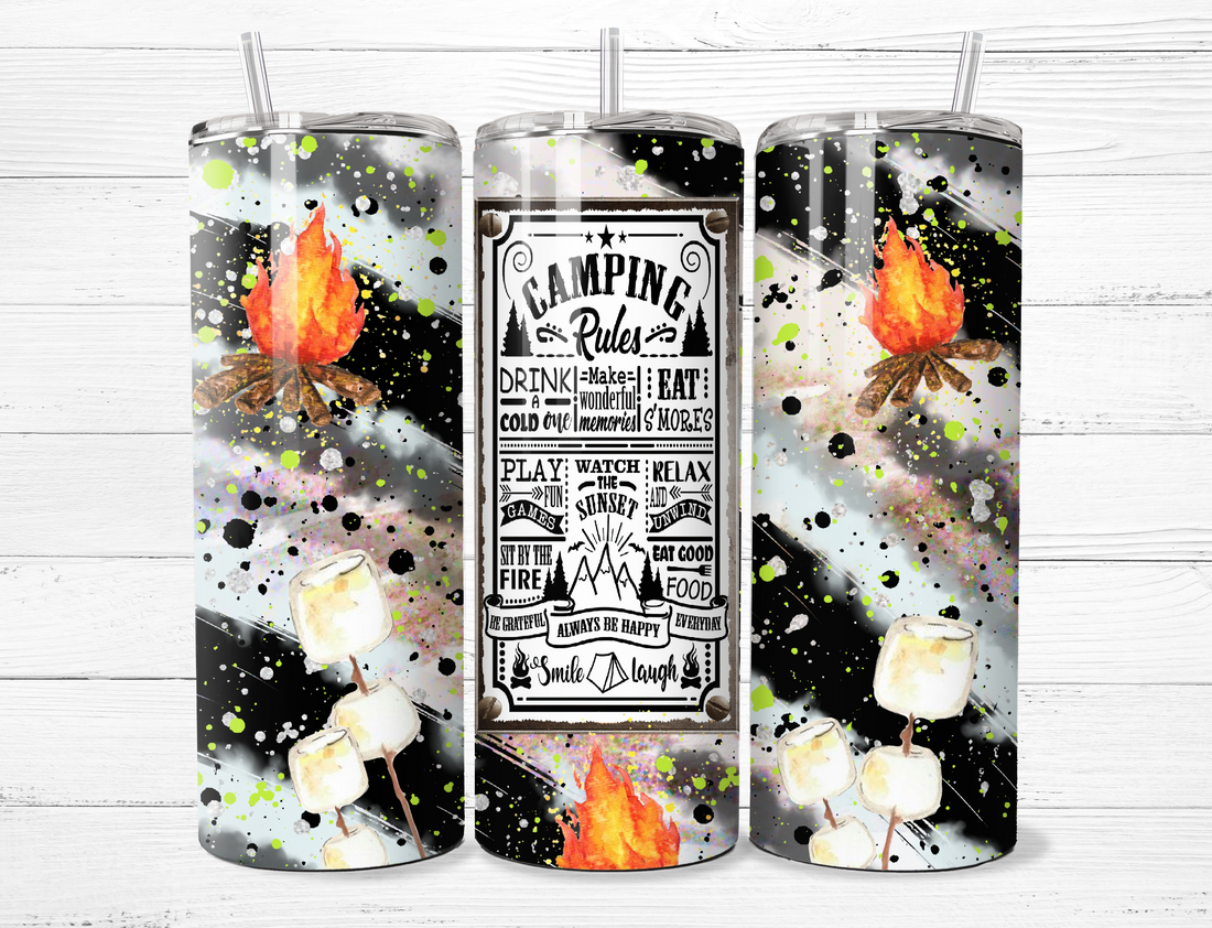 Camping Rules Tumbler