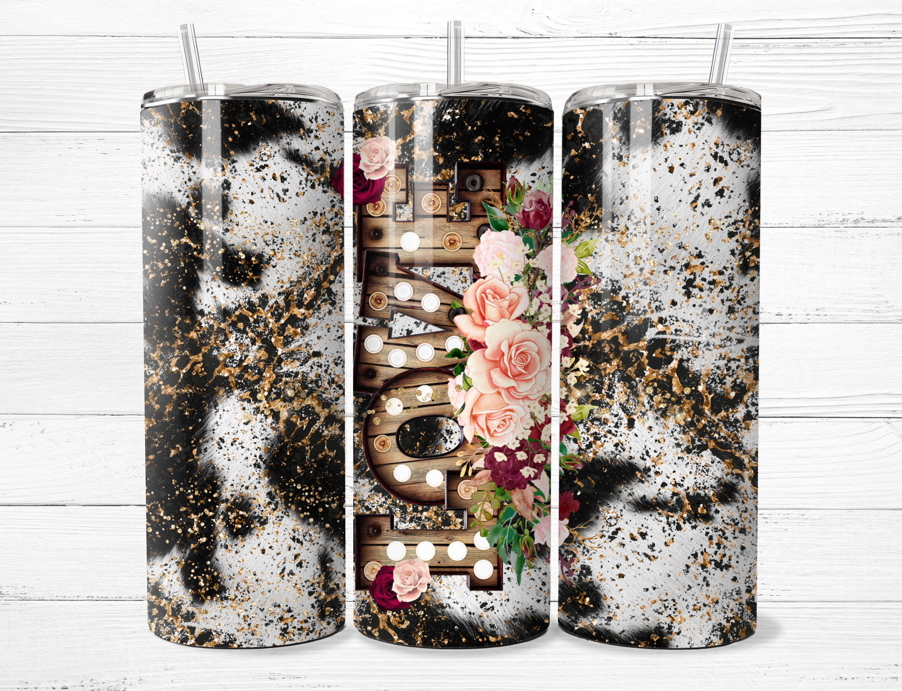 Cowhide LOVE Tumbler