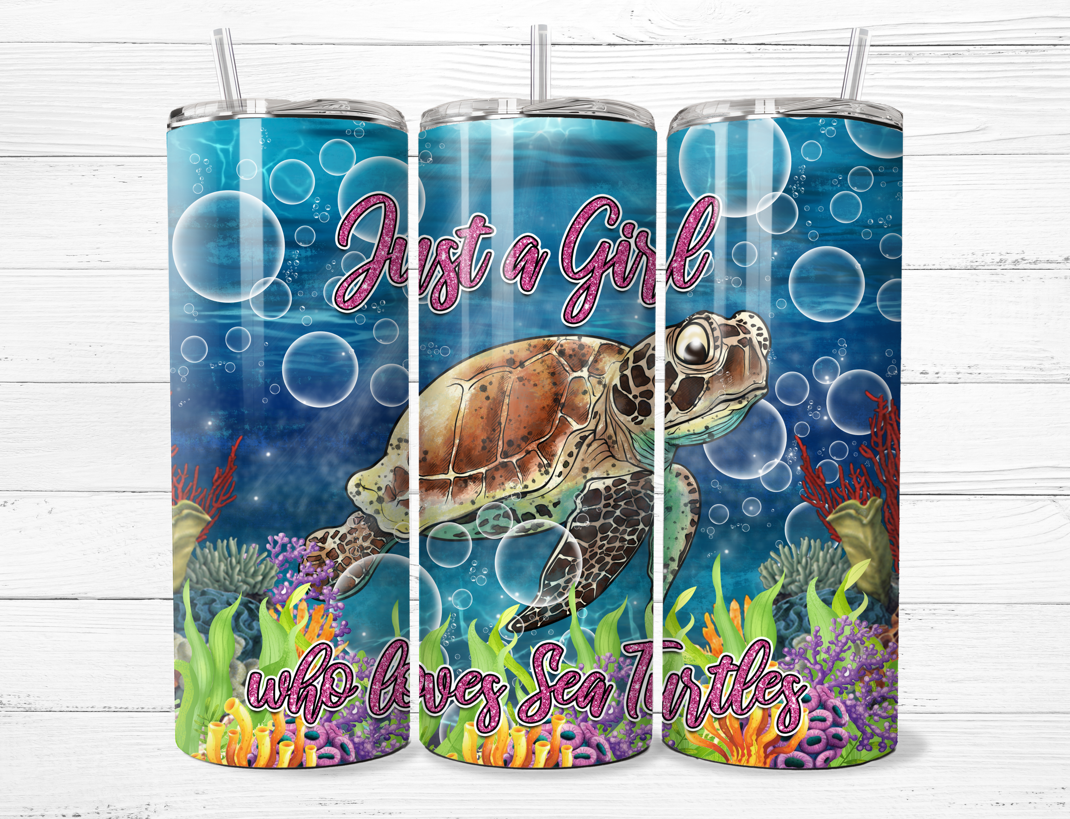 Just a Girl Who Loves Turtles Tumbler
