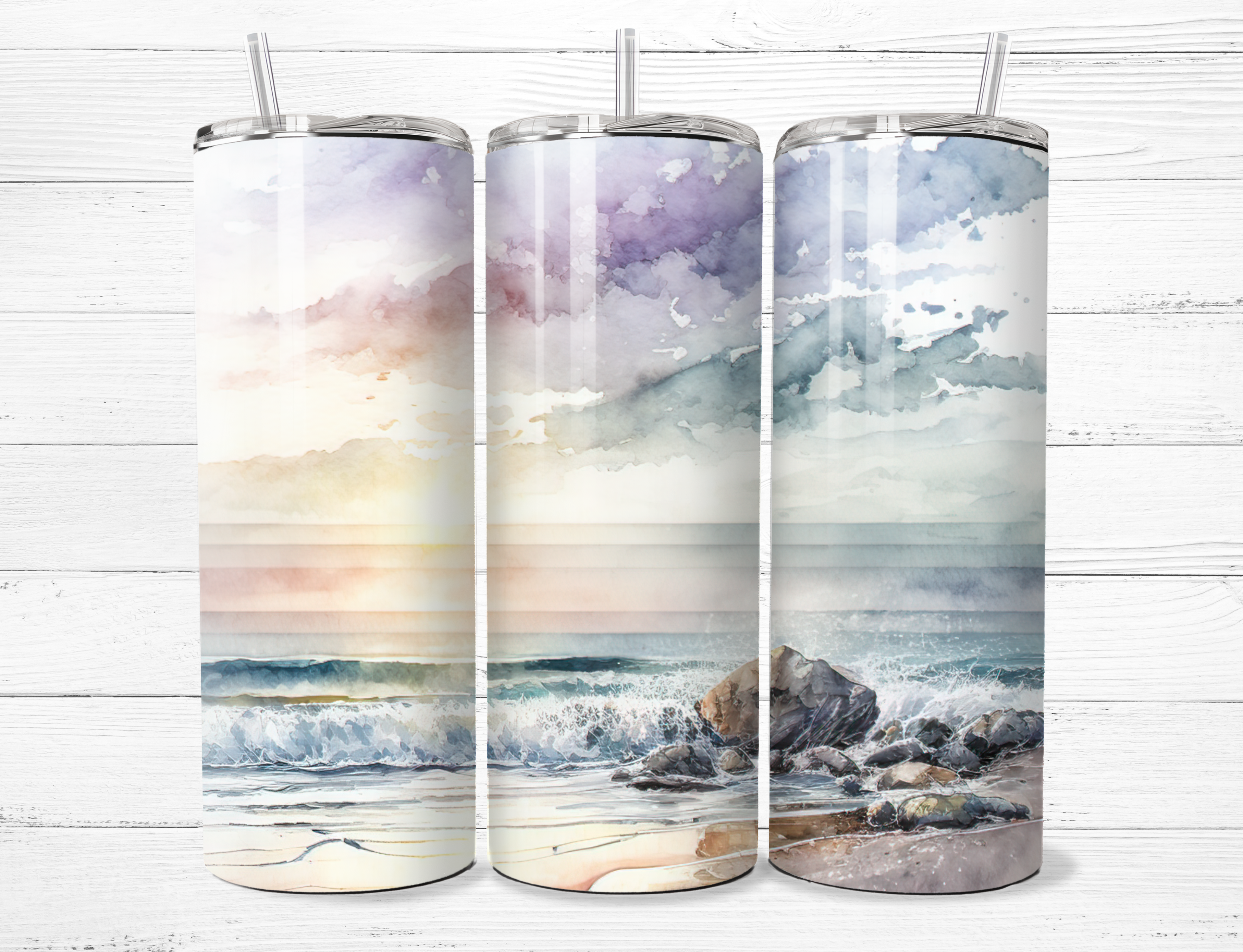 Beach Scene Tumbler