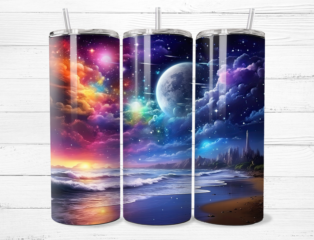 Ocean & Moon Scene Tumbler