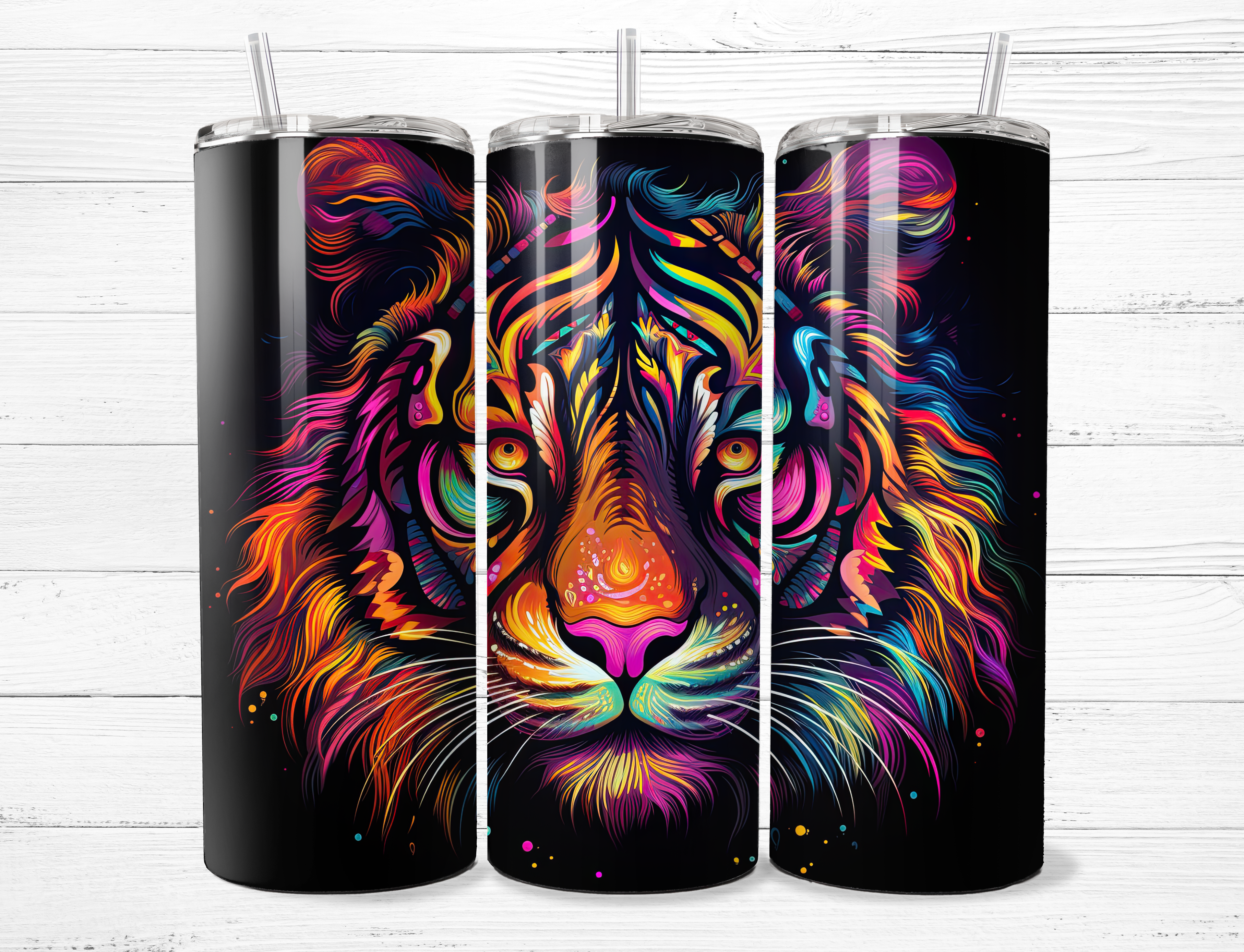 Neon Tiger Tumbler