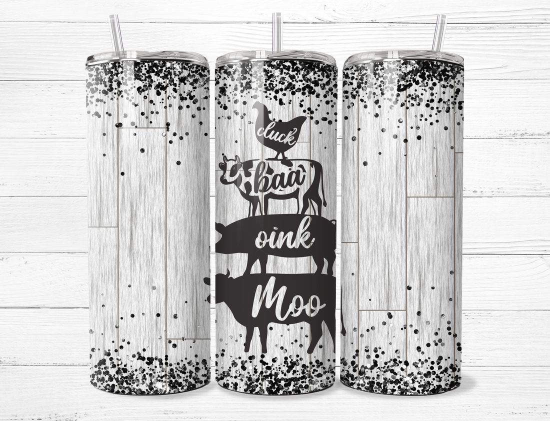 Stacked Farm Animals Tumbler