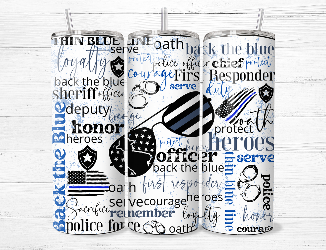 Thin Blue Line Tumbler