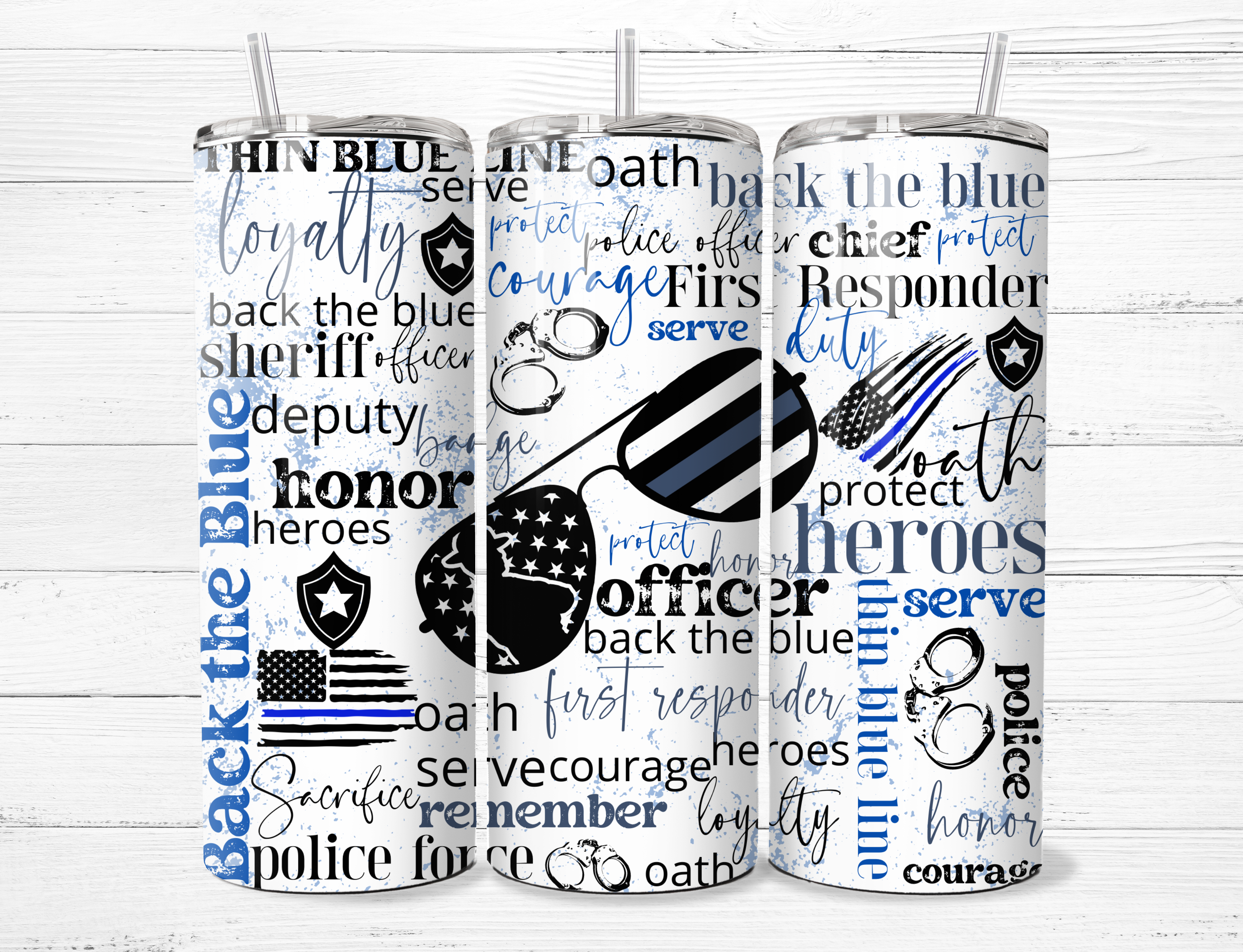 Thin Blue Line Tumbler