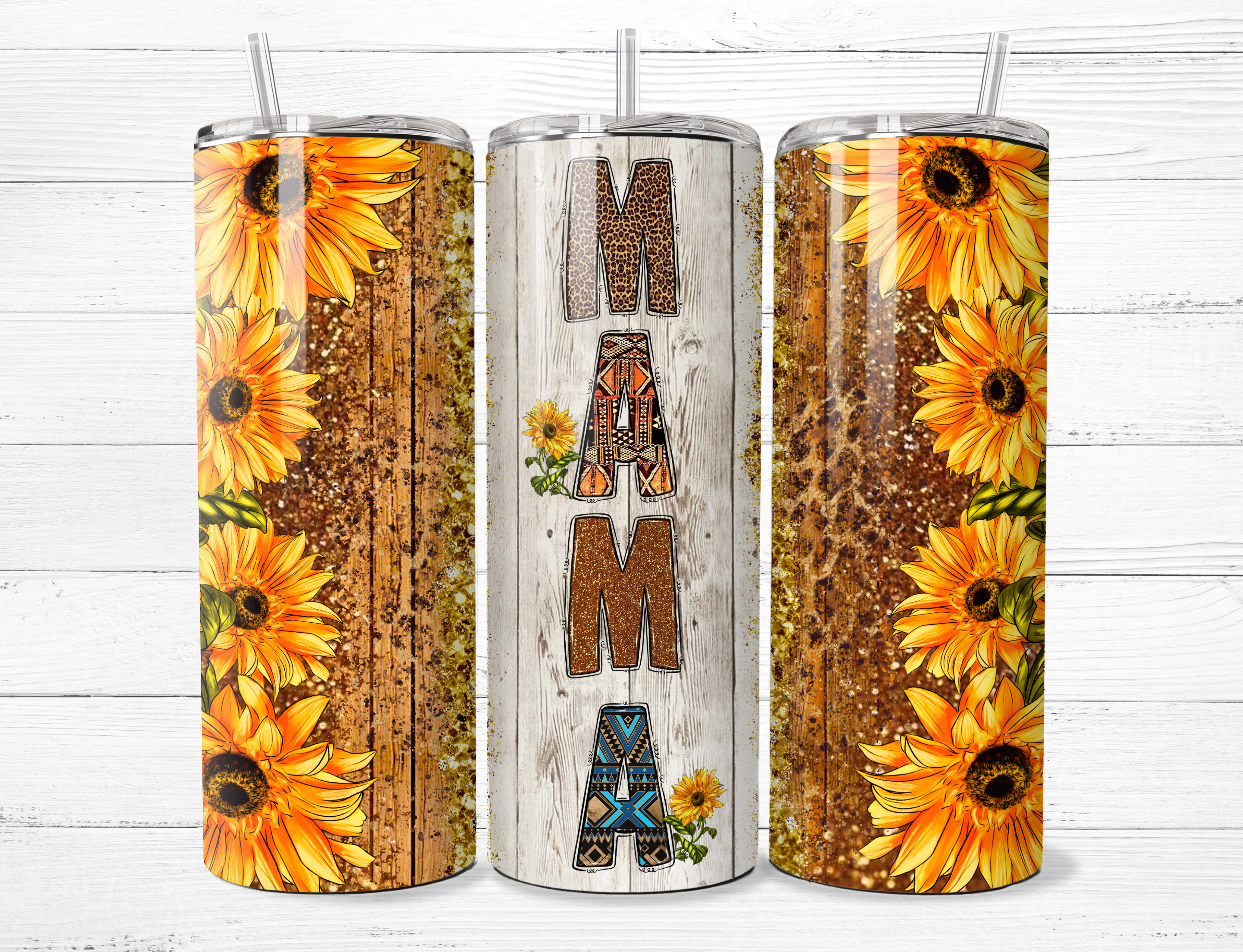 Sunflower Mama Tumbler