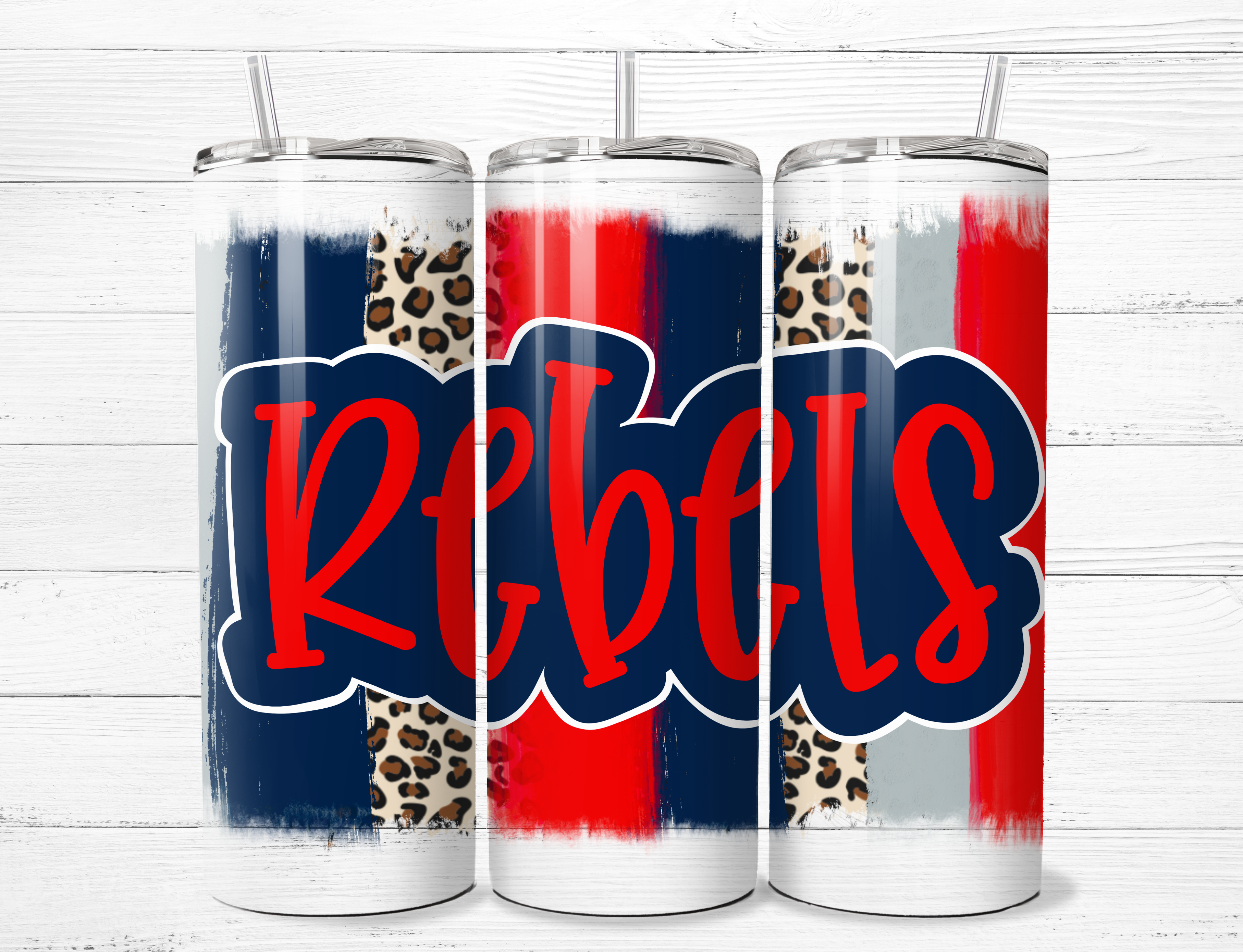 Rebels Cheetah Paint Tumbler