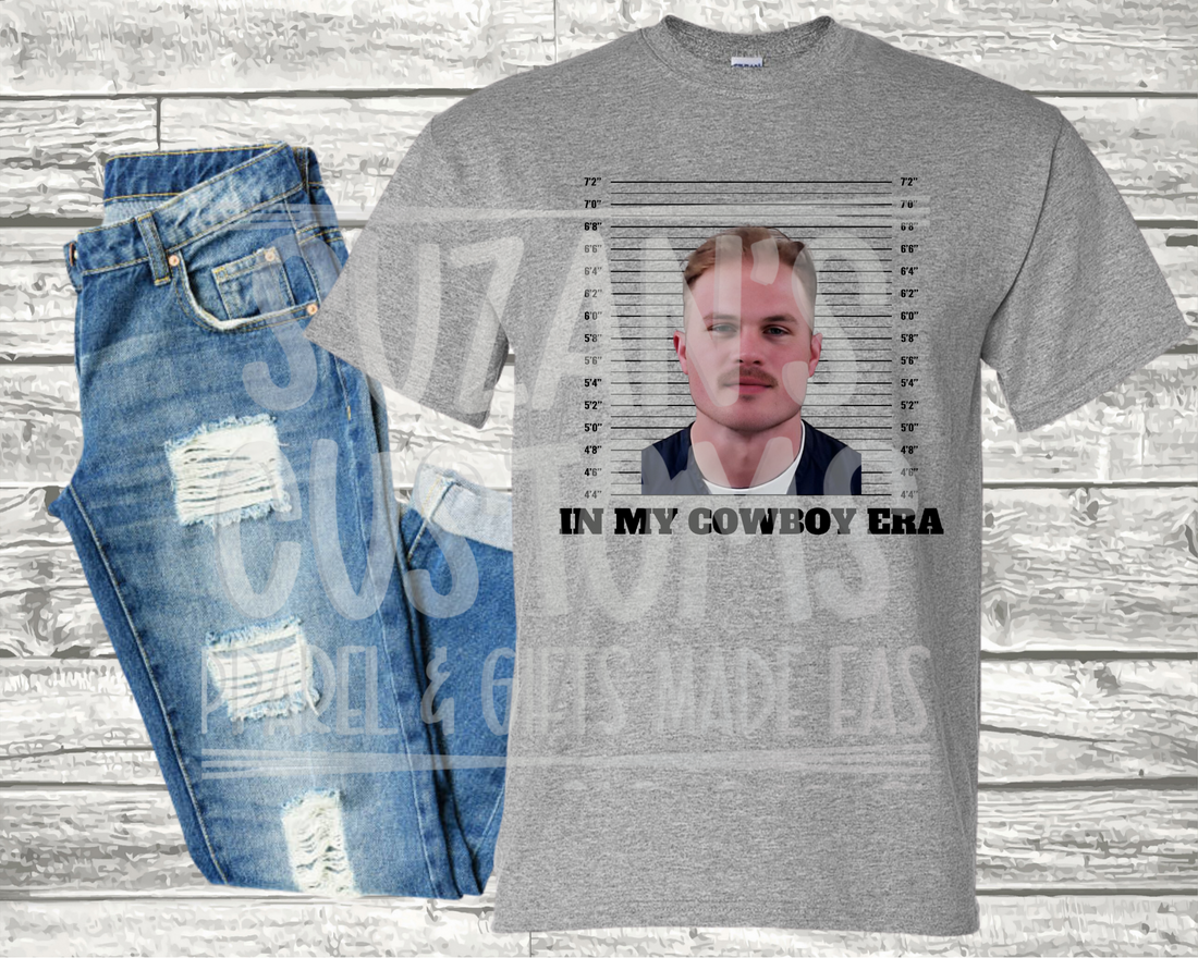 Cowboy Era Mugshot-DTF TRANSFER ONLY