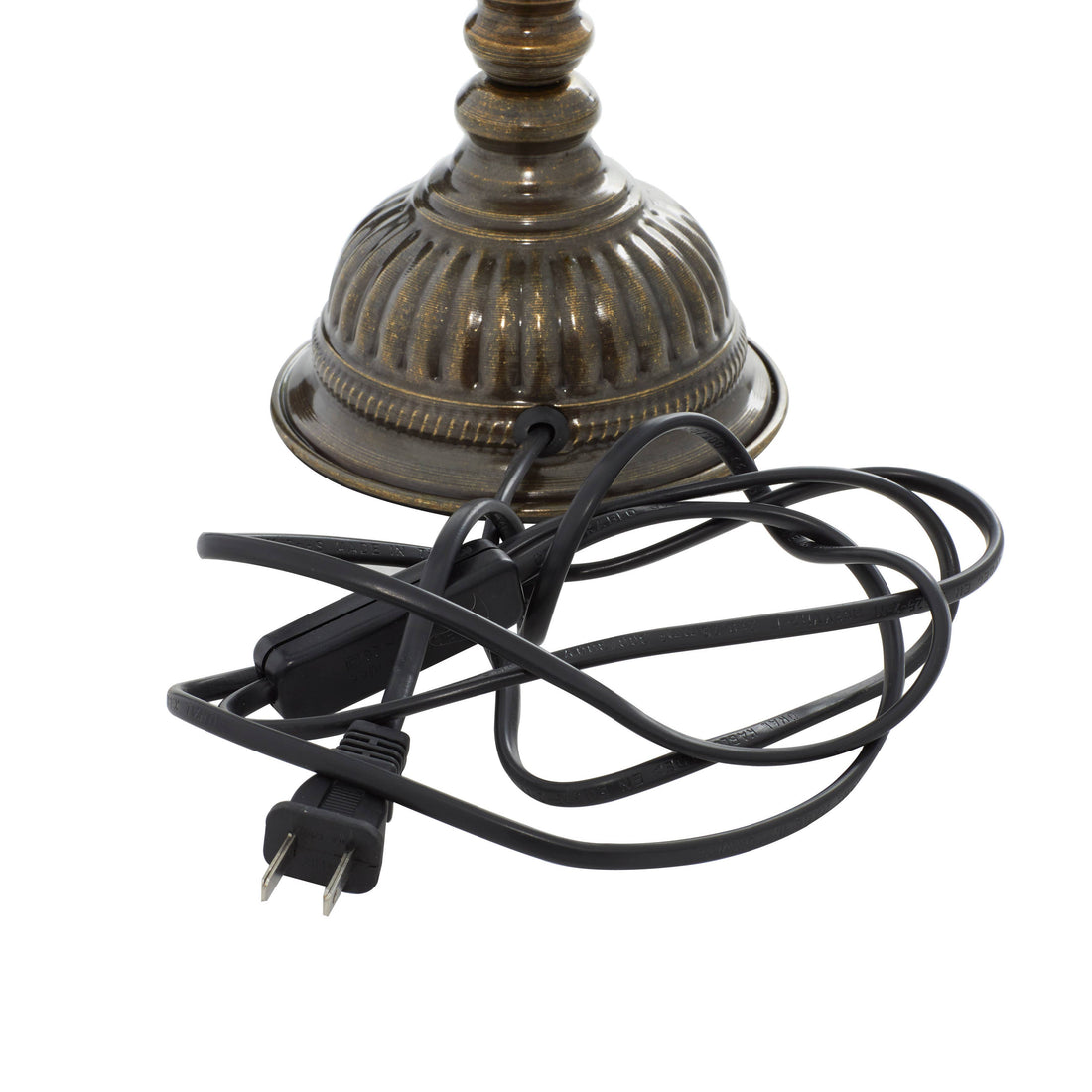 86107: 3" PRESSED MOSAIC SHADE "NIGHTLIGHT" TABLE LAMP - SIL: Yellow