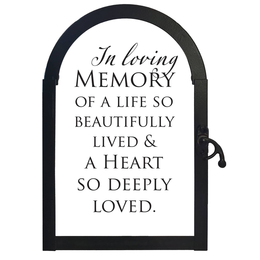 In Loving Memory Bereavement Filigree Lantern