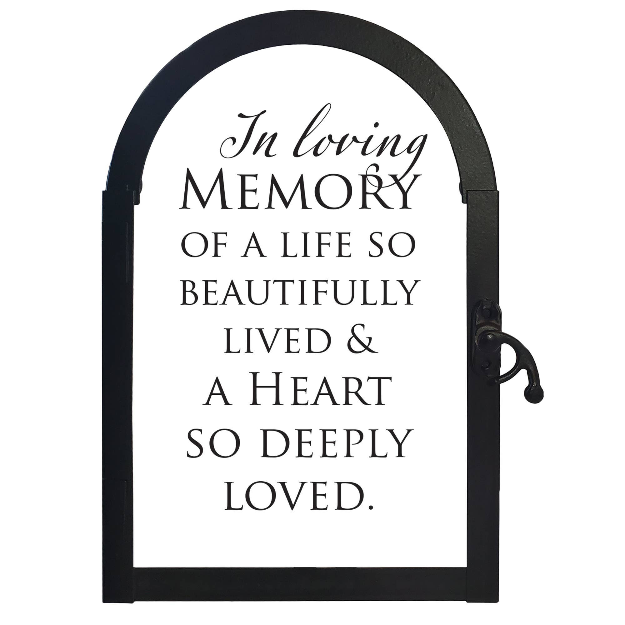 In Loving Memory Bereavement Filigree Lantern