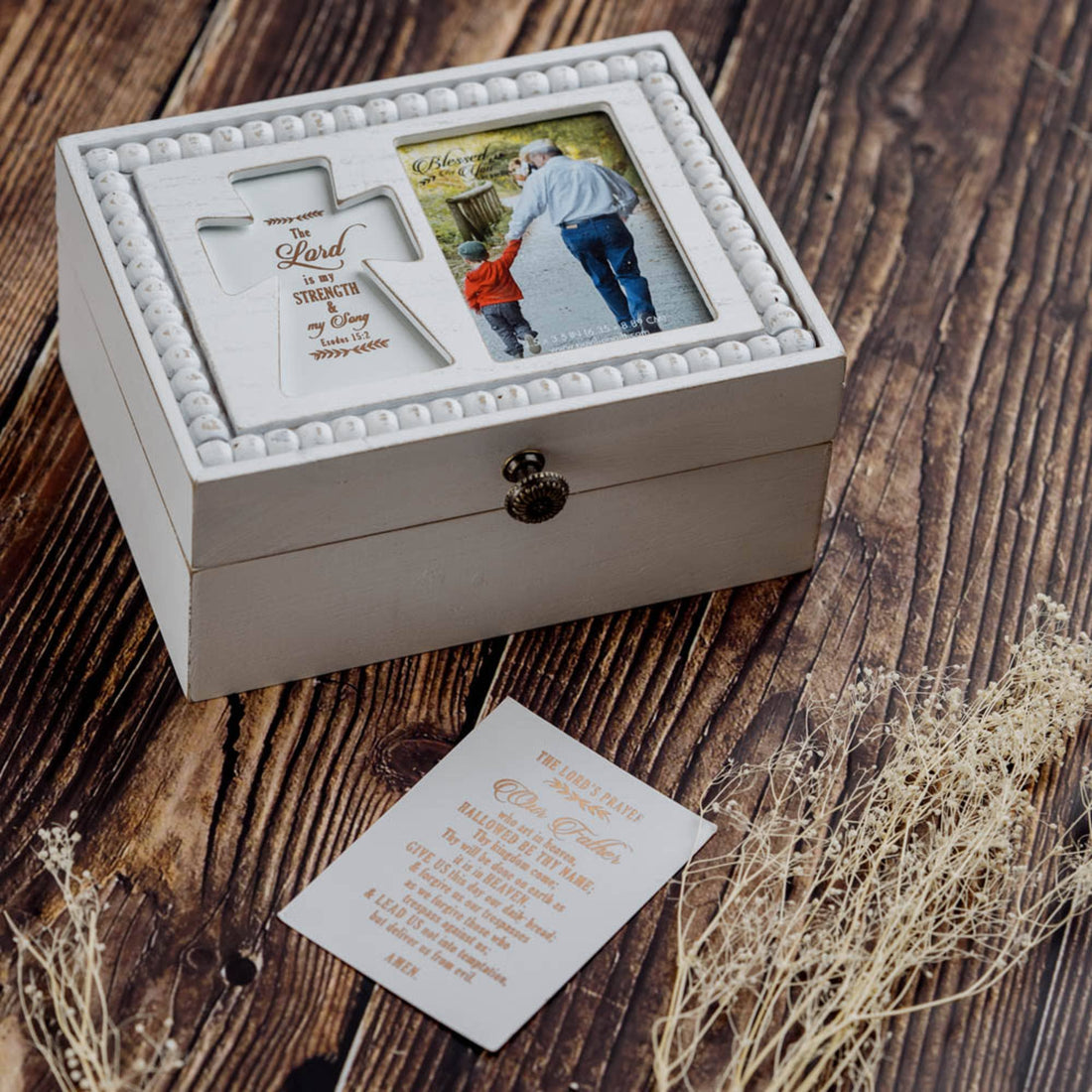 The Lord - 6.5" x 5" Prayer Box with Photo Frame
